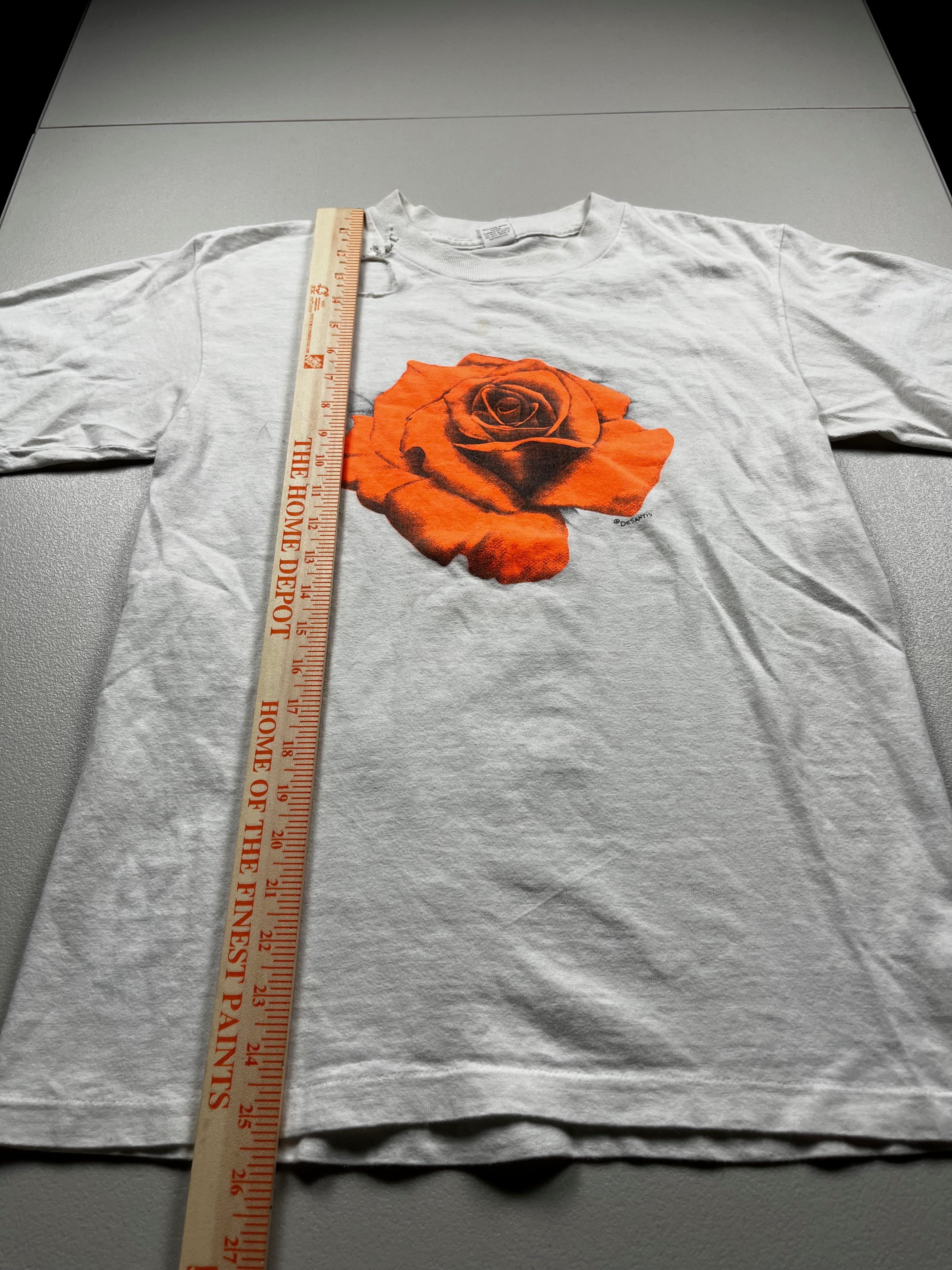 Vintage Orange Rose Graphic T-shirt