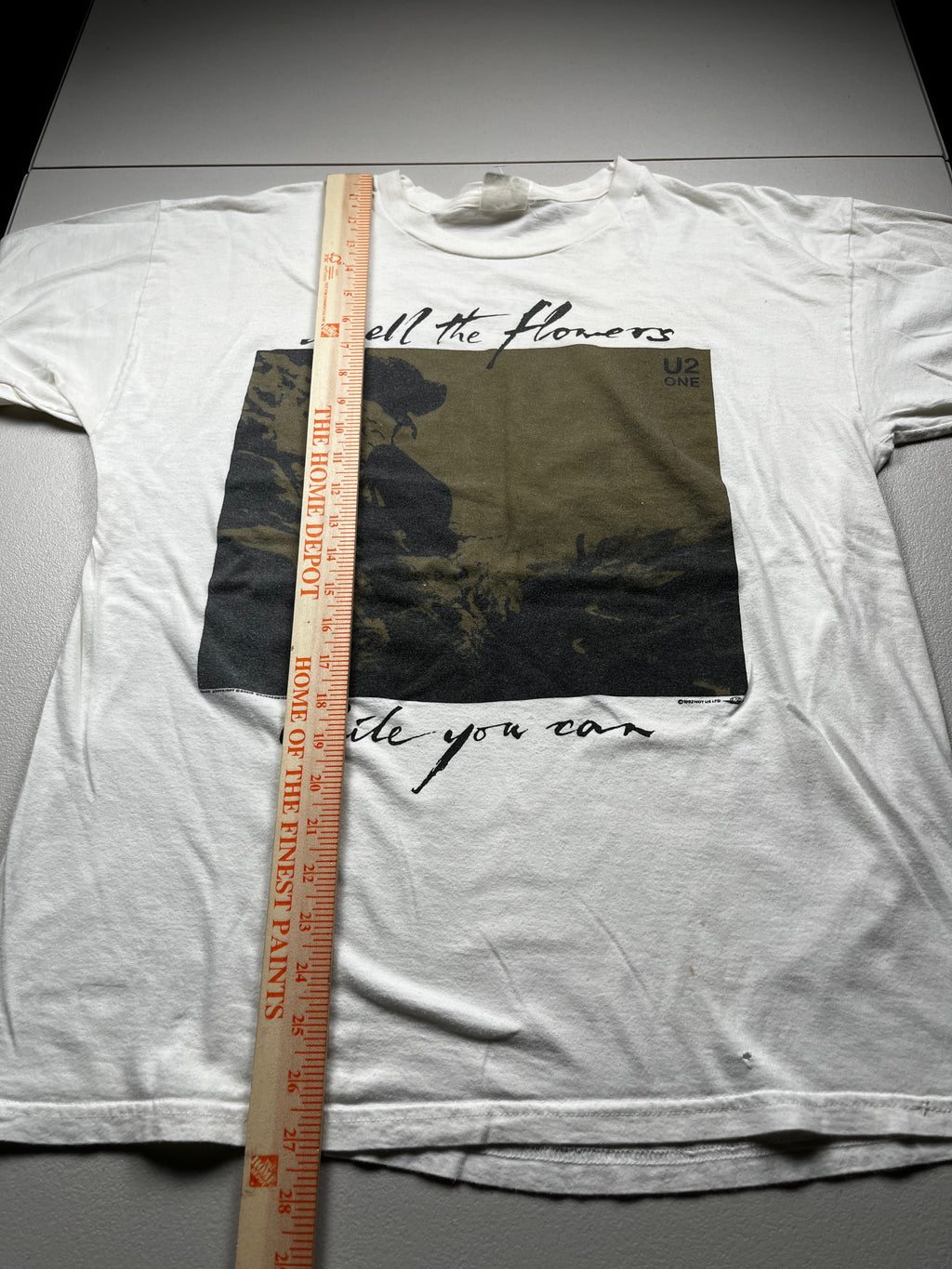 Vintage 1992 U2 Smell The Flowers While You Can Shirt
