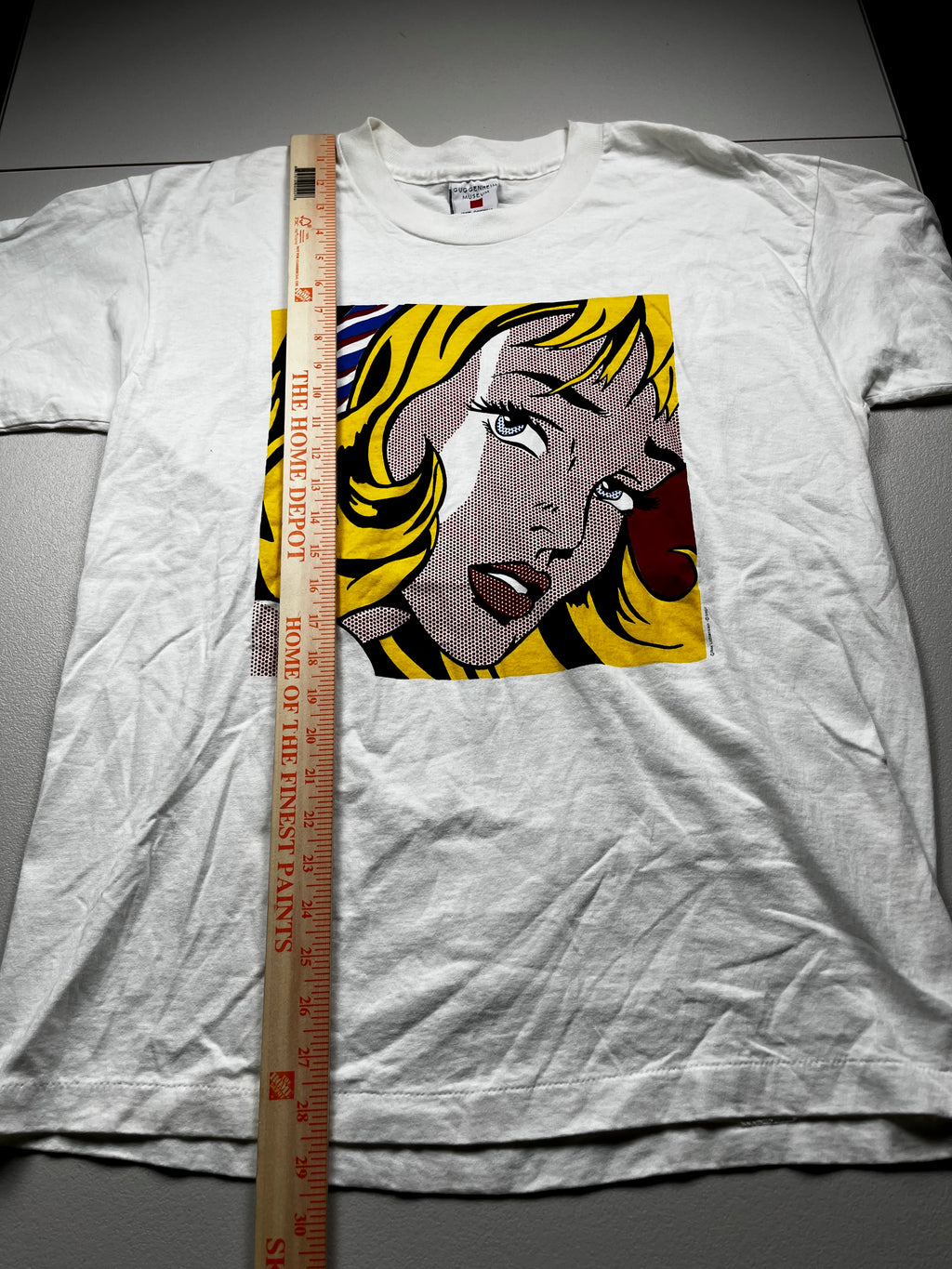 Vintage 90s Roy Lichtenstein Girl With Hair Ribbon Shirt