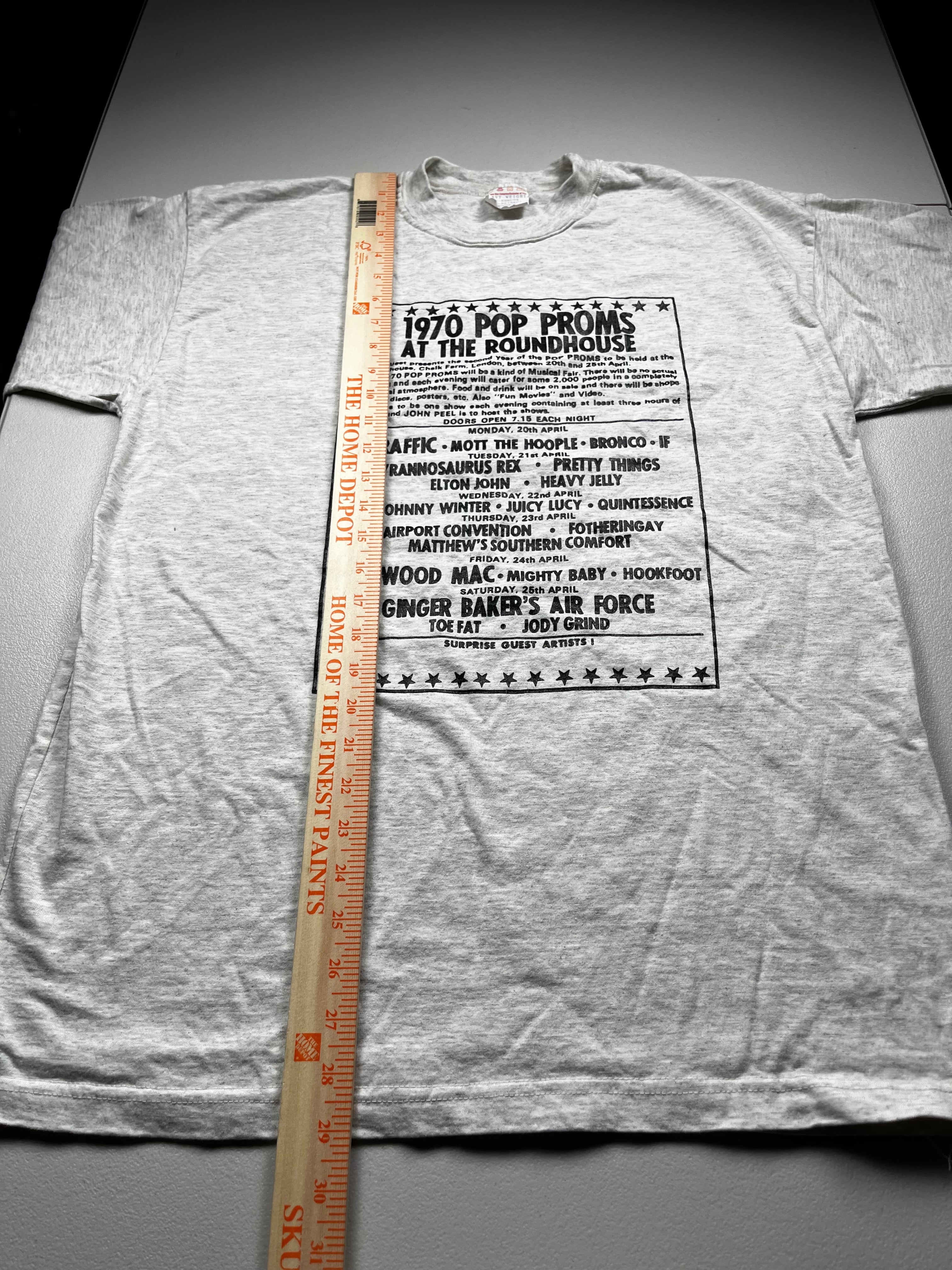 Vintage 1970 Pop Proms At The Roundhouse Shirt
