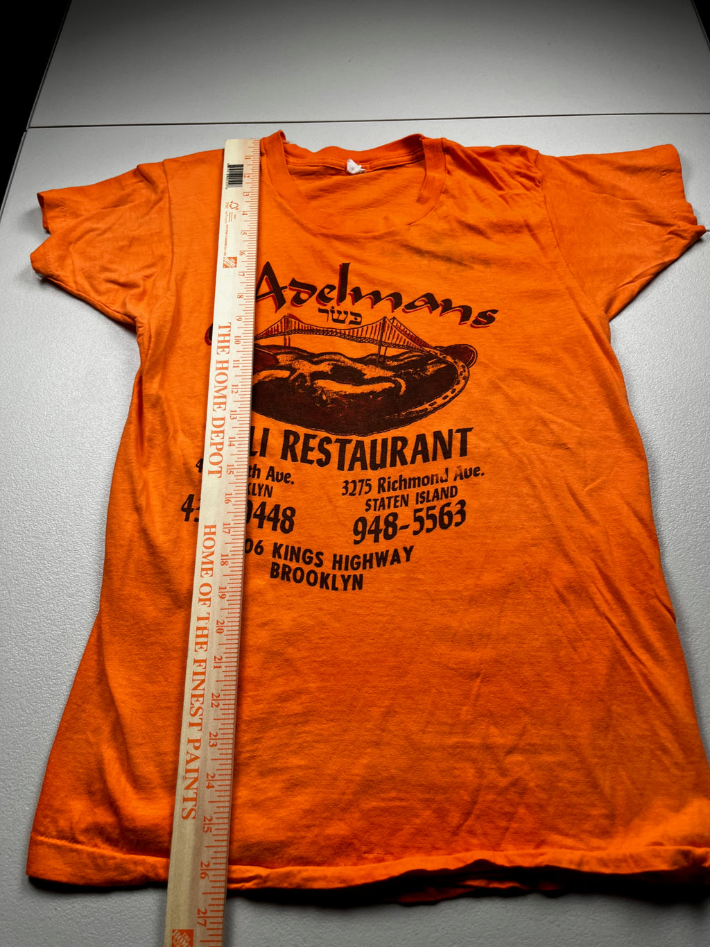 Vintage 80s Adelmans Kosher Deli Restaurant Shirt