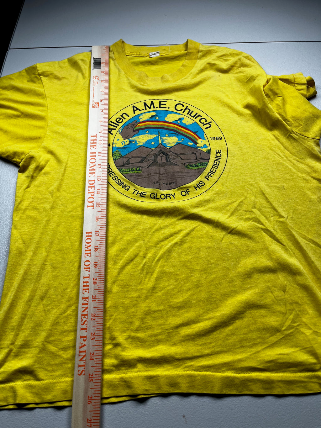Vintage 1989 Allen AME Church 155th Anniversary Shirt
