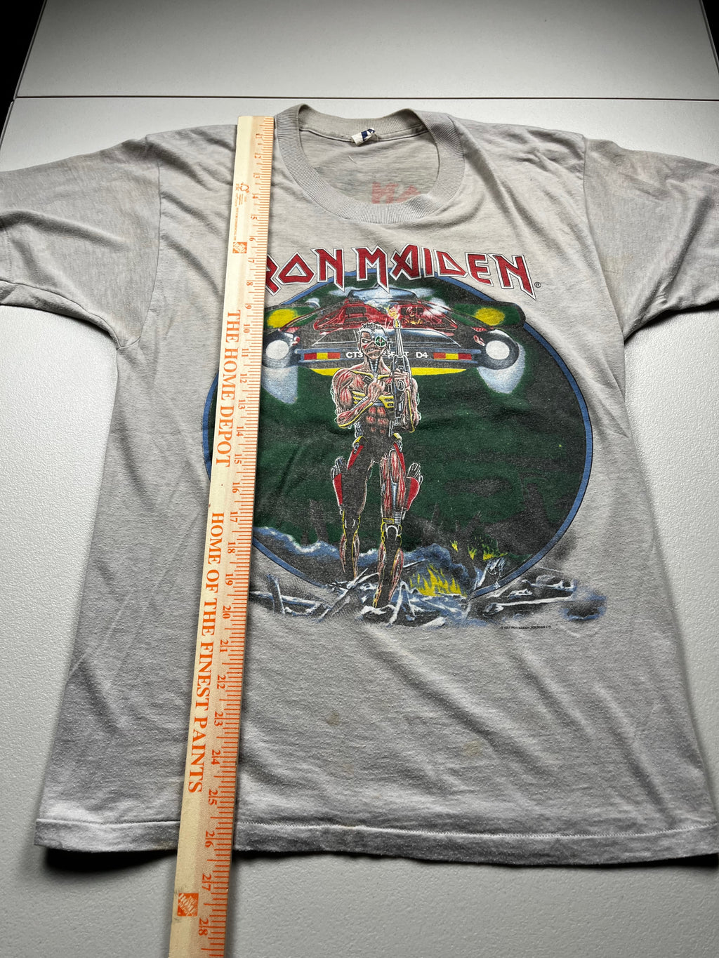 Vintage 1987 Iron Maiden Somewhere On Tour Band T-Shirt