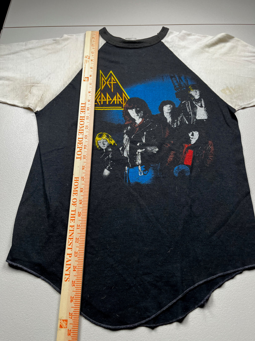Vintage 1980s Def Leppard Rock Brigade Raglan Band T-Shirt
