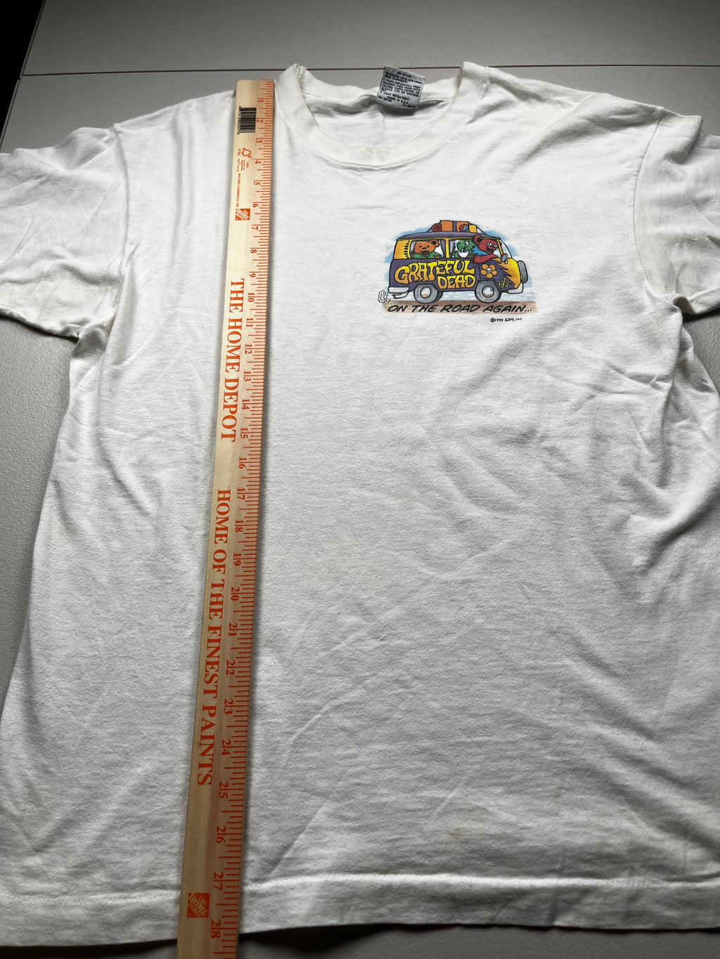 Vintage Grateful Dead On The Road Again T-Shirt White