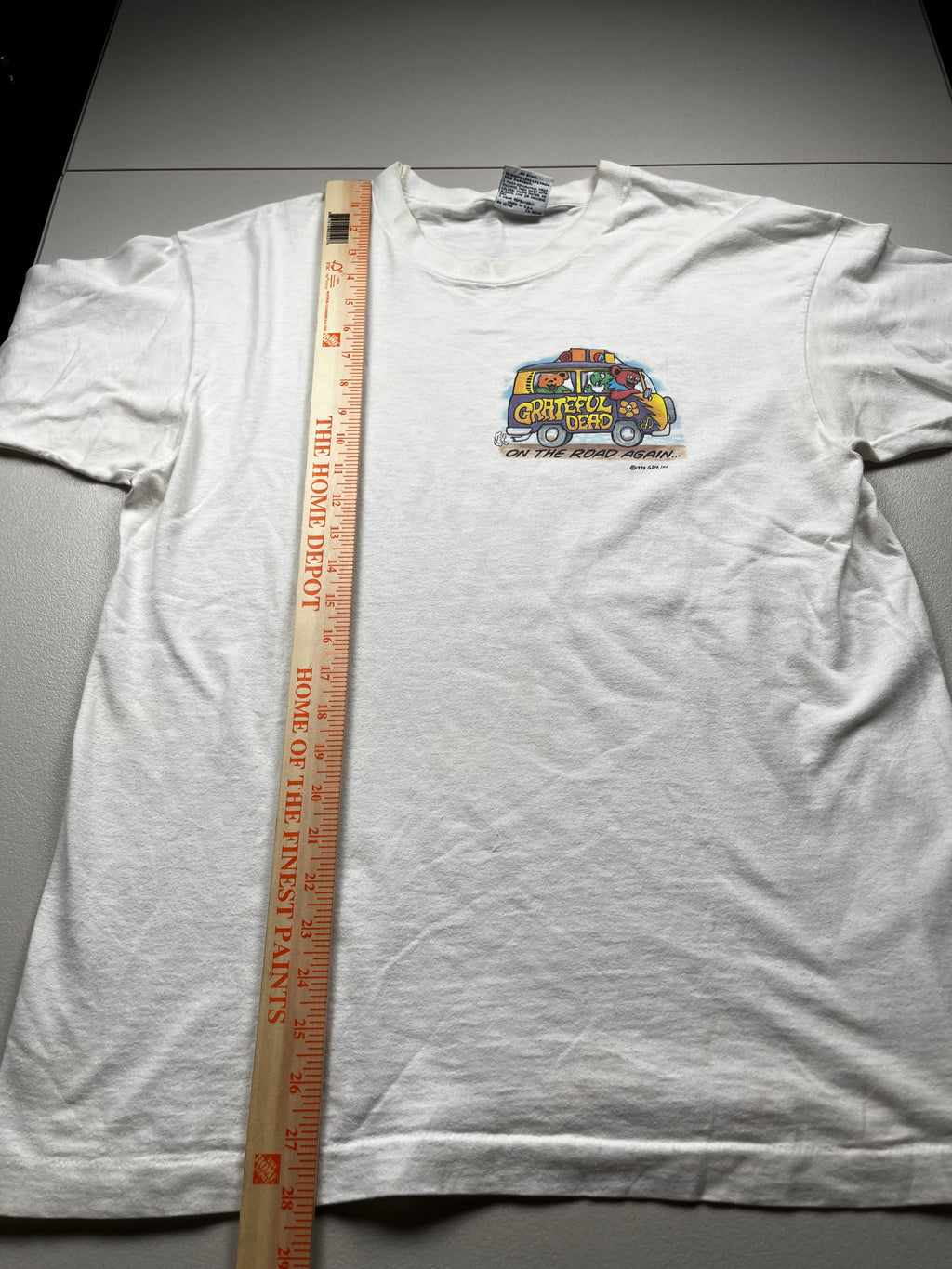 Vintage Grateful Dead On The Road Again T-Shirt White