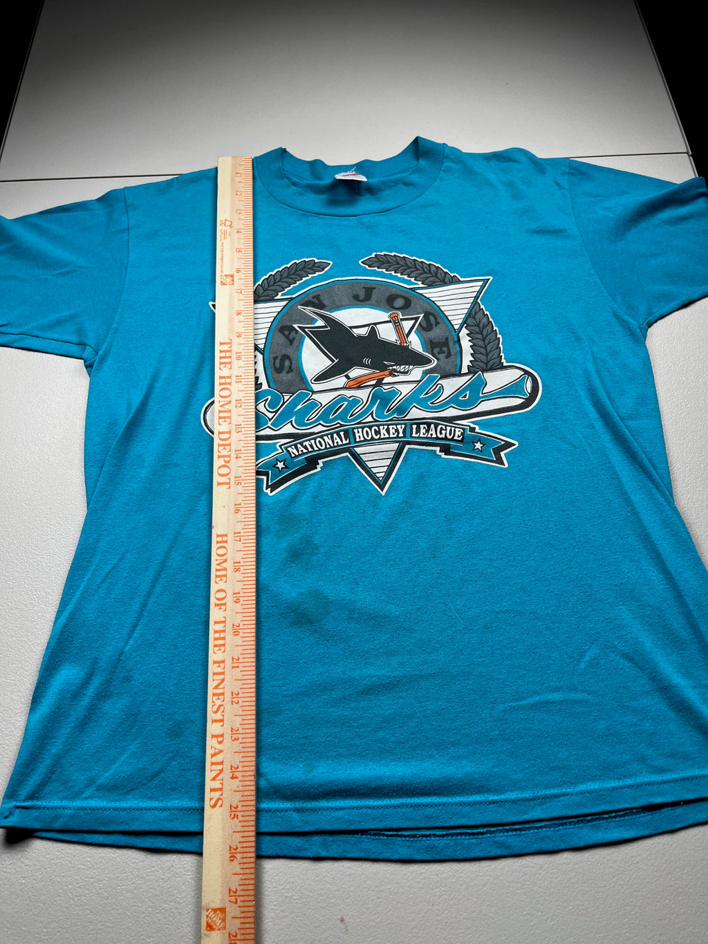 Vintage San Jose Sharks National Hockey League T-Shirt Teal