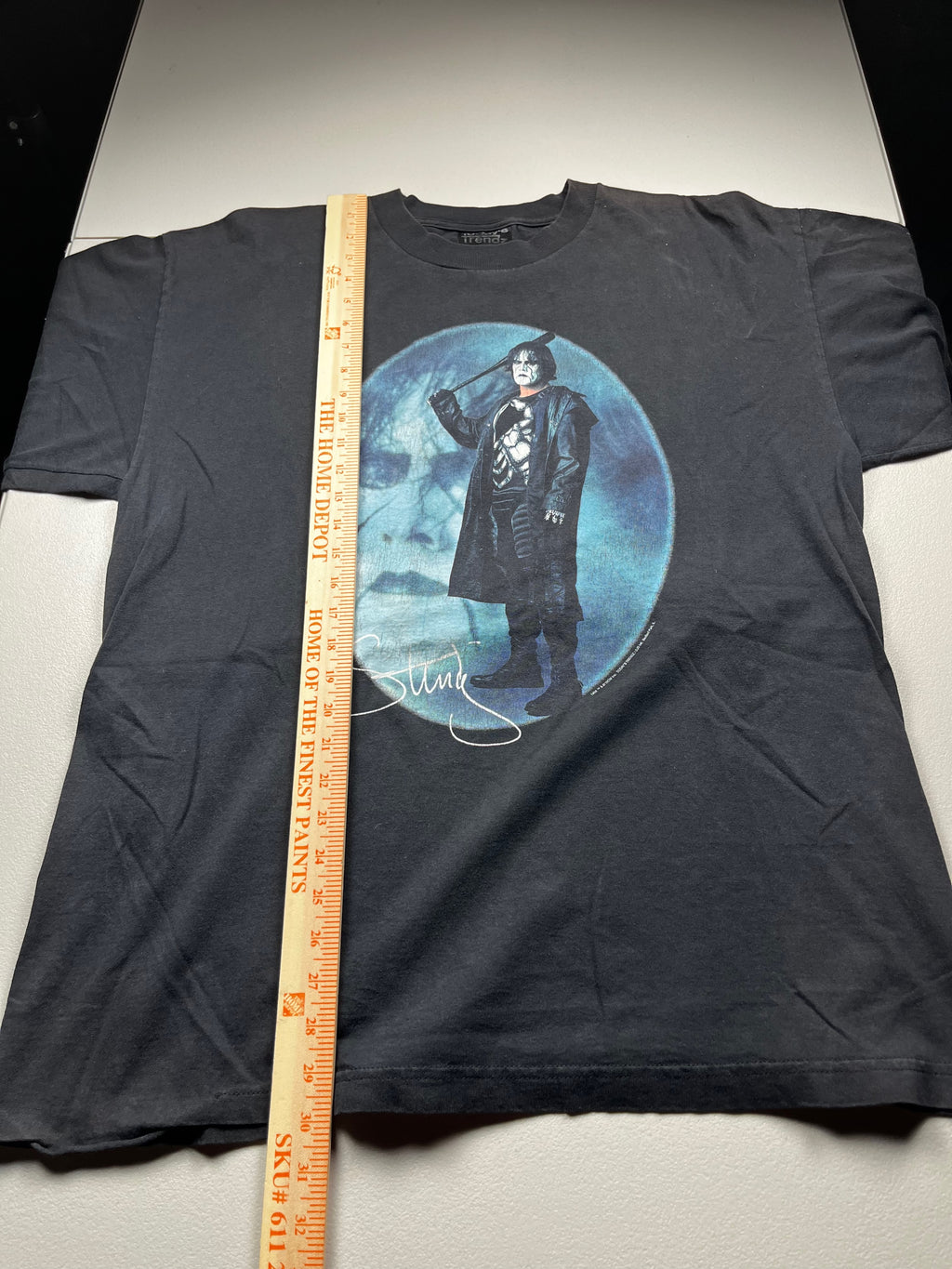 Vintage WCW Sting Wrestling Graphic T-Shirt Black