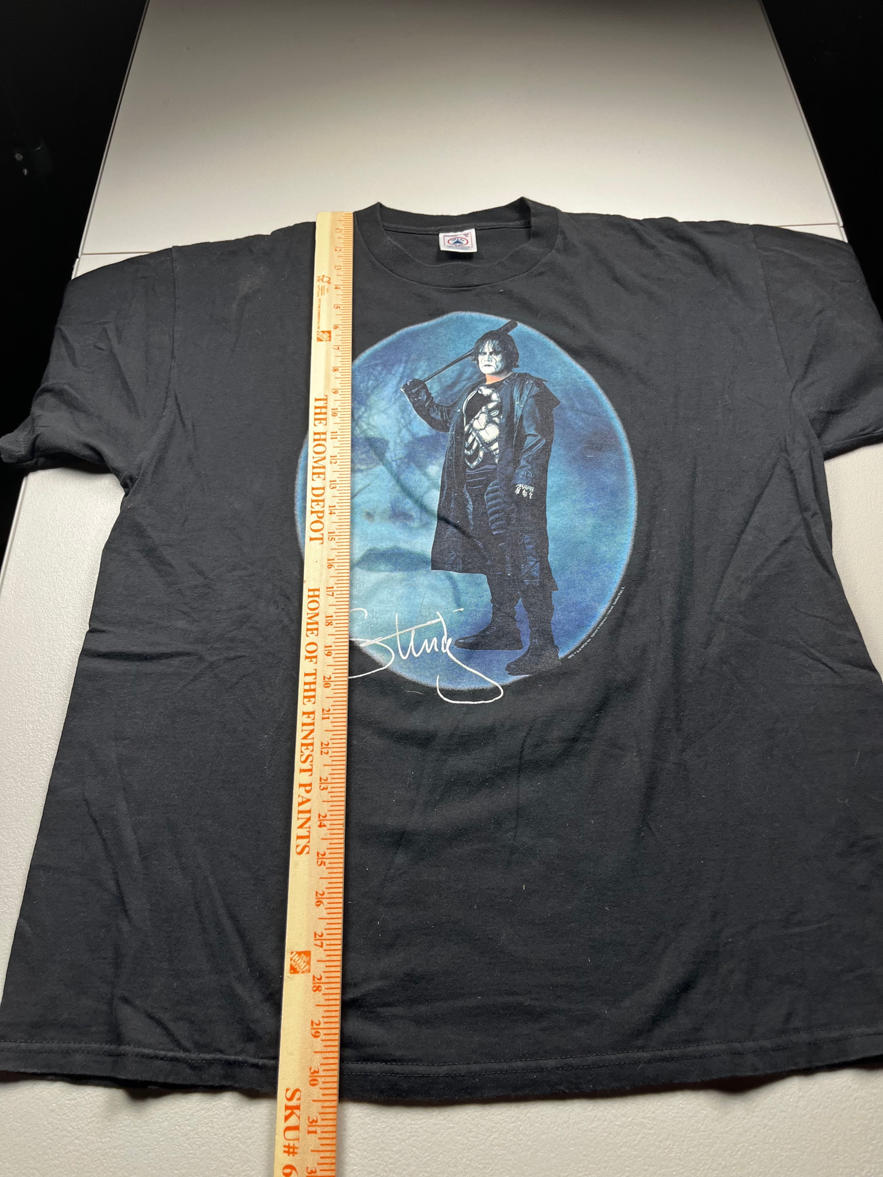 Vintage WCW Sting Wrestling Graphic T-Shirt Black