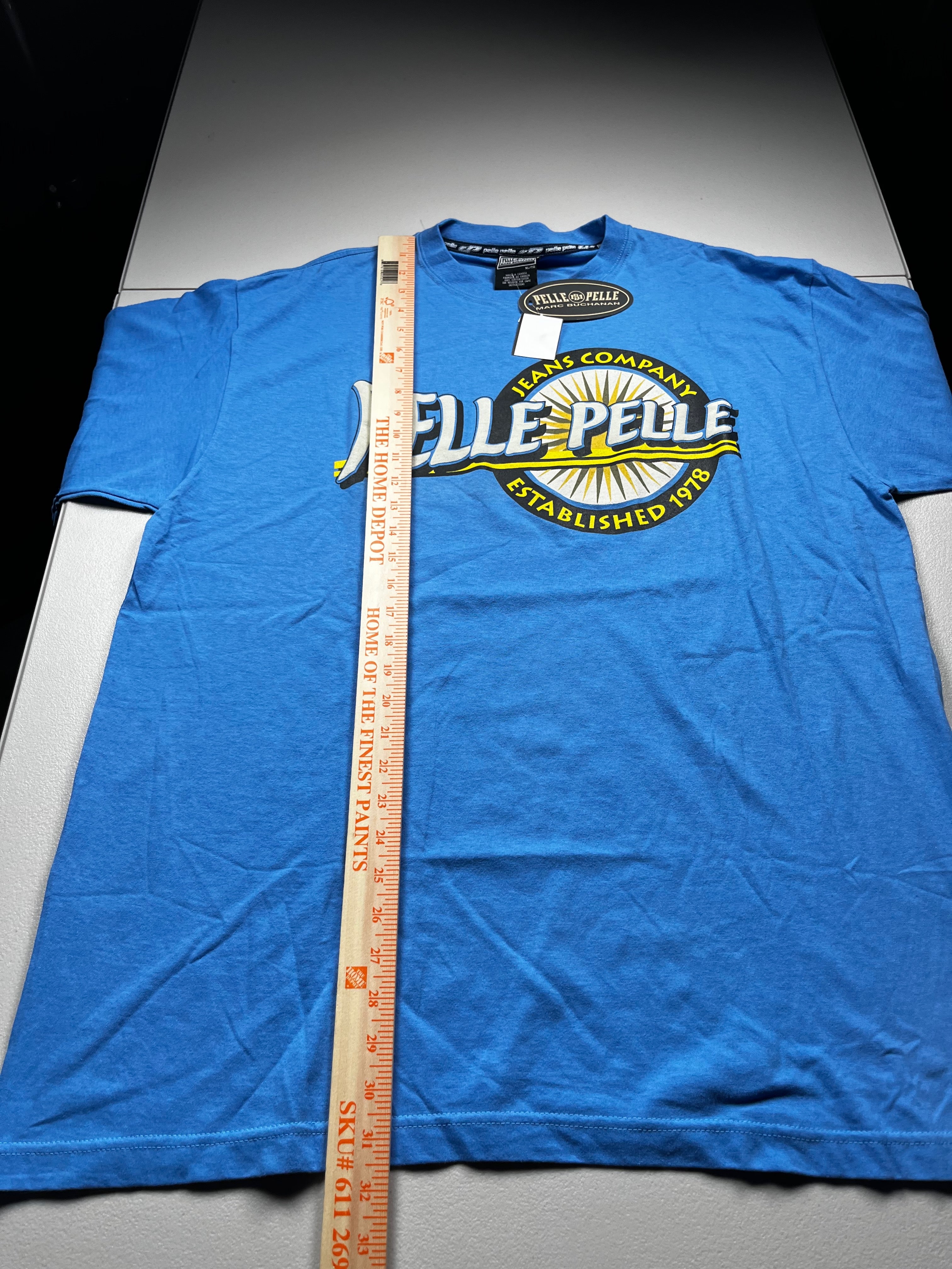 Vintage Pelle Pelle Jeans Company T-Shirt Blue