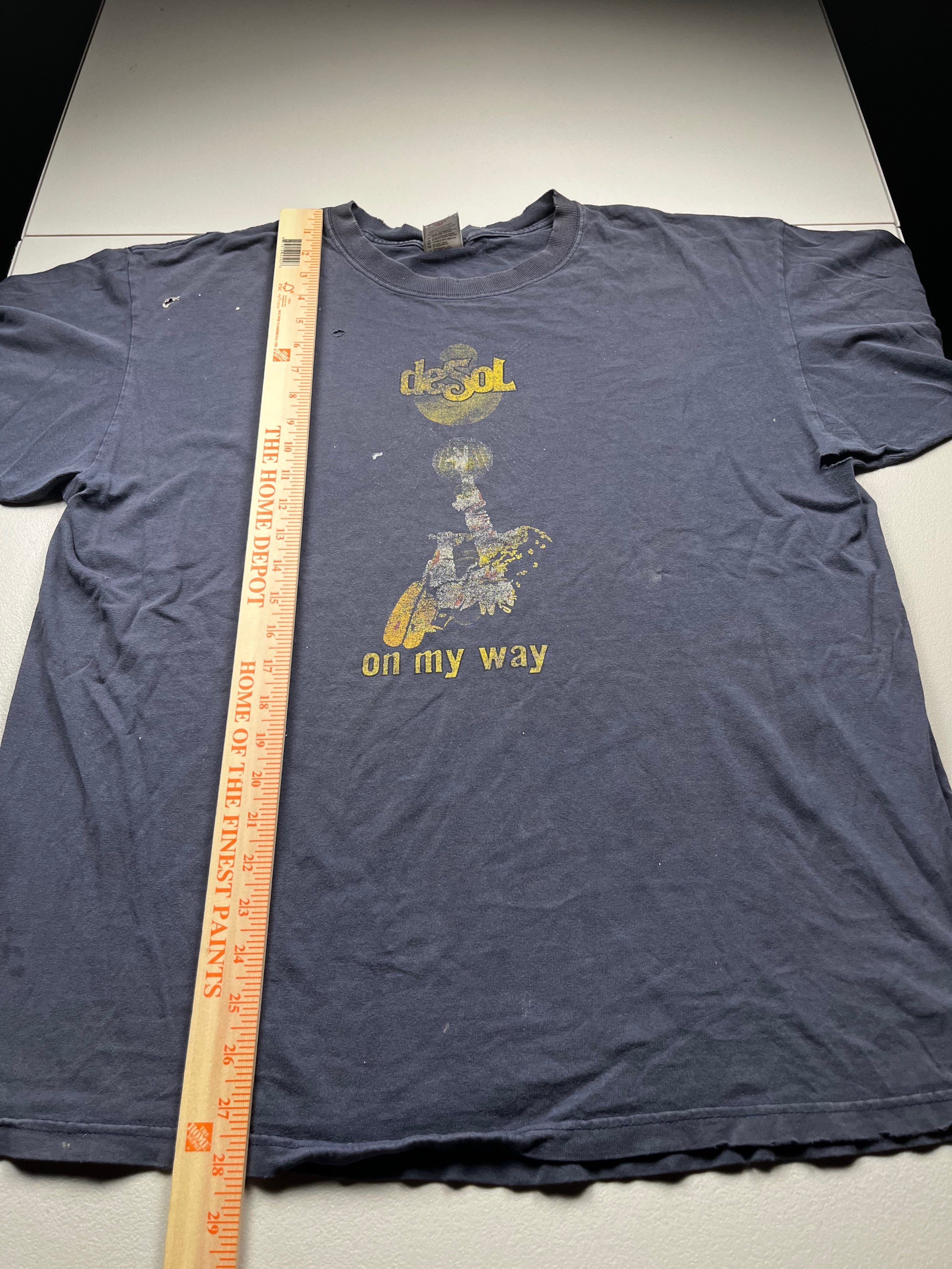 Vintage DeSol On My Way Band Graphic T-Shirt Navy