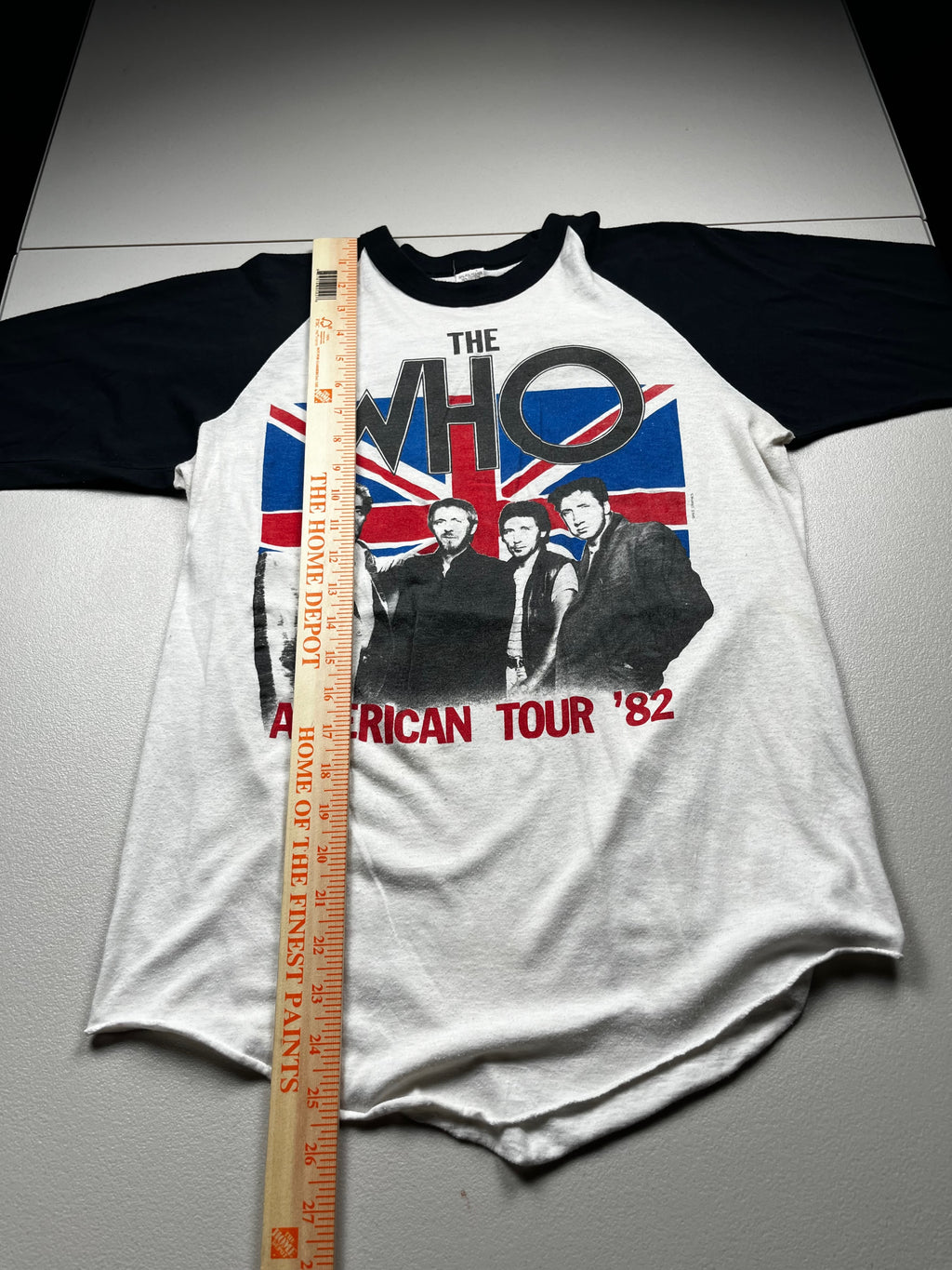Vintage 1982 The Who American Tour Raglan Baseball Tee