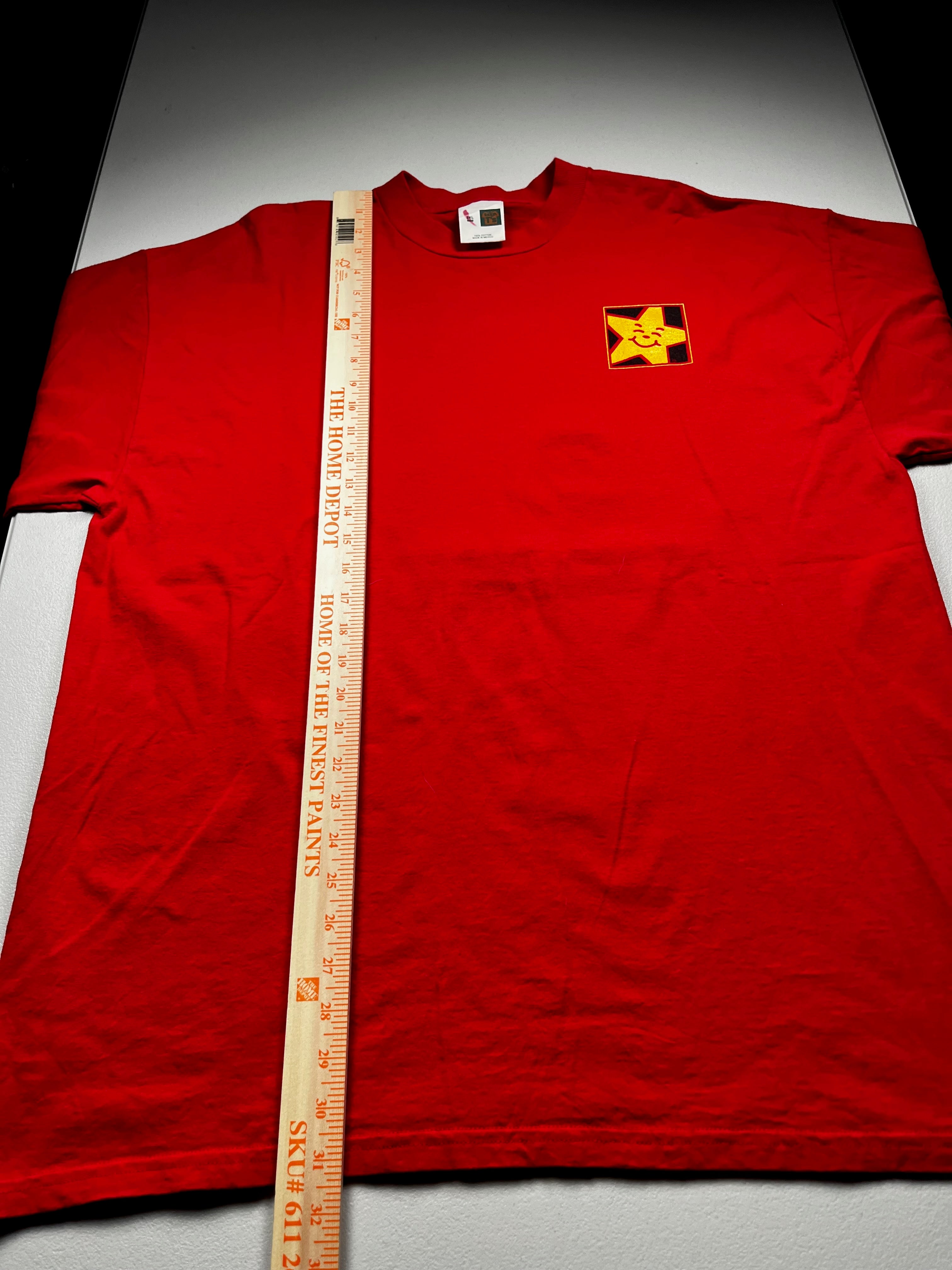 Vintage Hardee's Carl's Jr Star Graphic T-Shirt Red