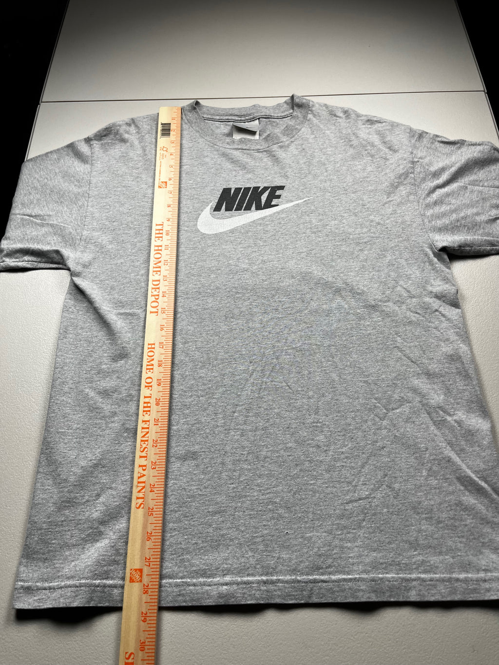 Vintage Nike Center Futura Logo T-Shirt Grey