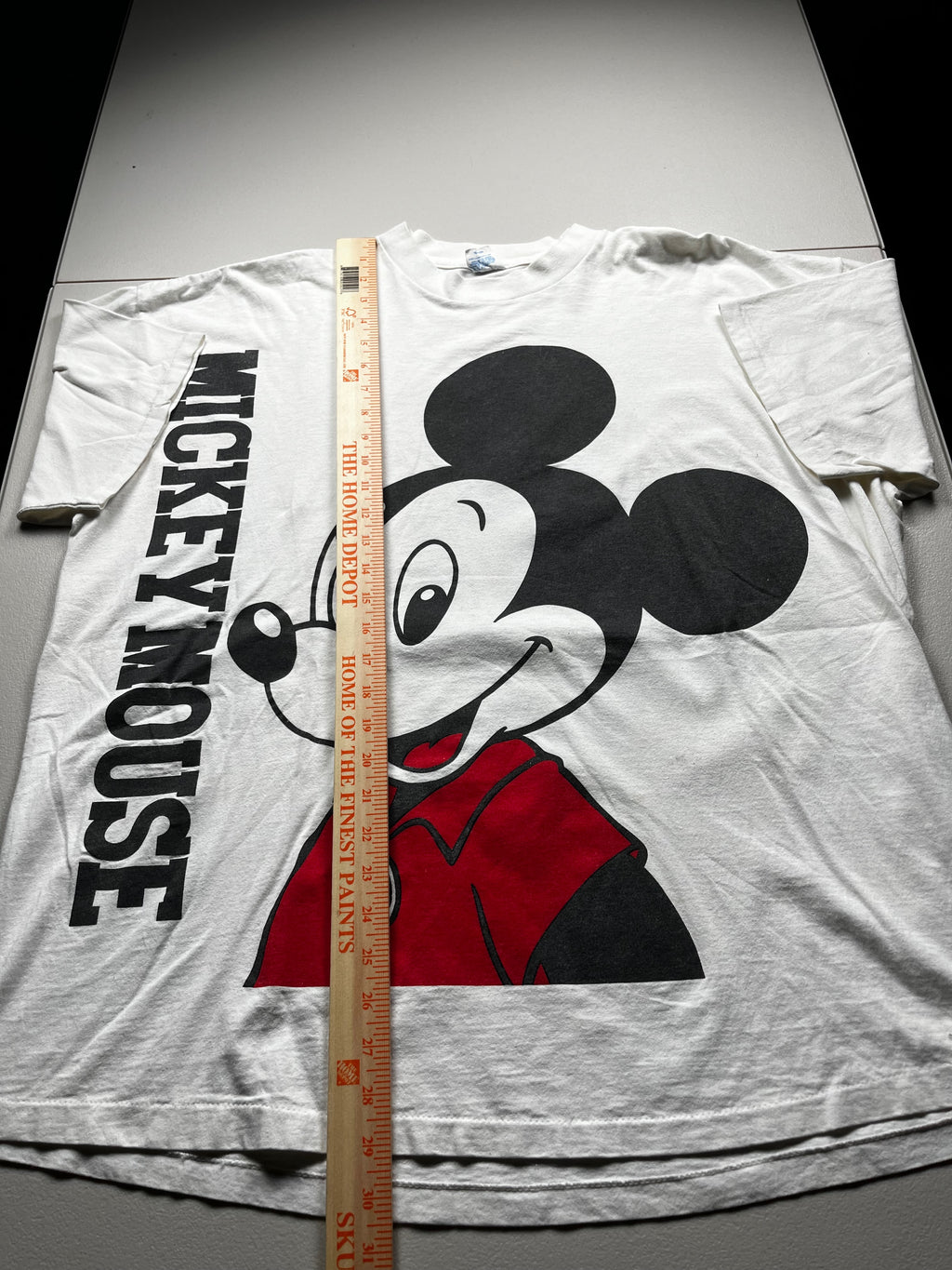Vintage Disney Mickey Mouse Big Graphic T-Shirt White