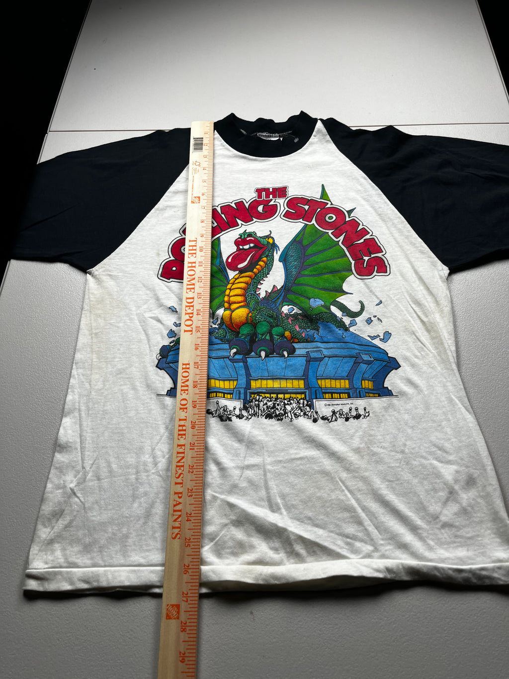 Vintage 1981 Rolling Stones Tour Dragon Raglan Baseball Tee