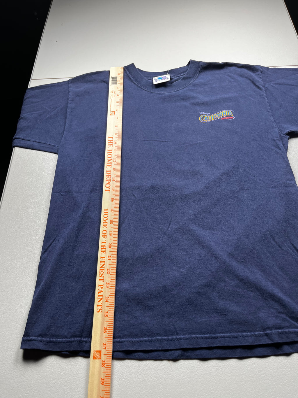 Vintage Disney California Adventure Left Chest Logo T-Shirt Navy