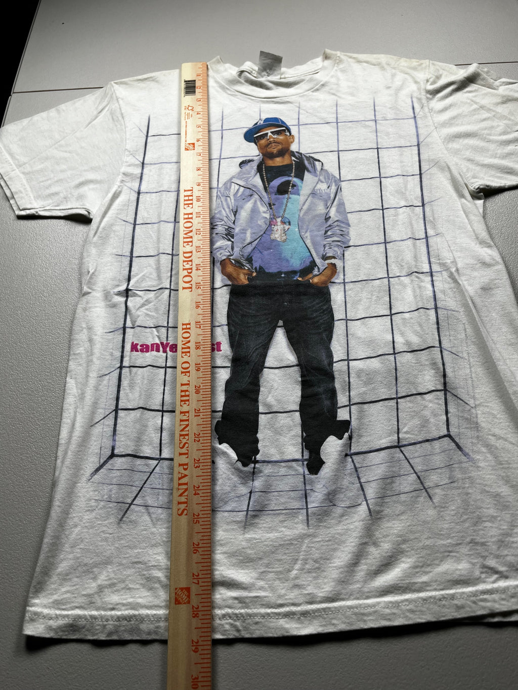 Vintage Kanye West Glow In The Dark Tour Graphic T-Shirt White