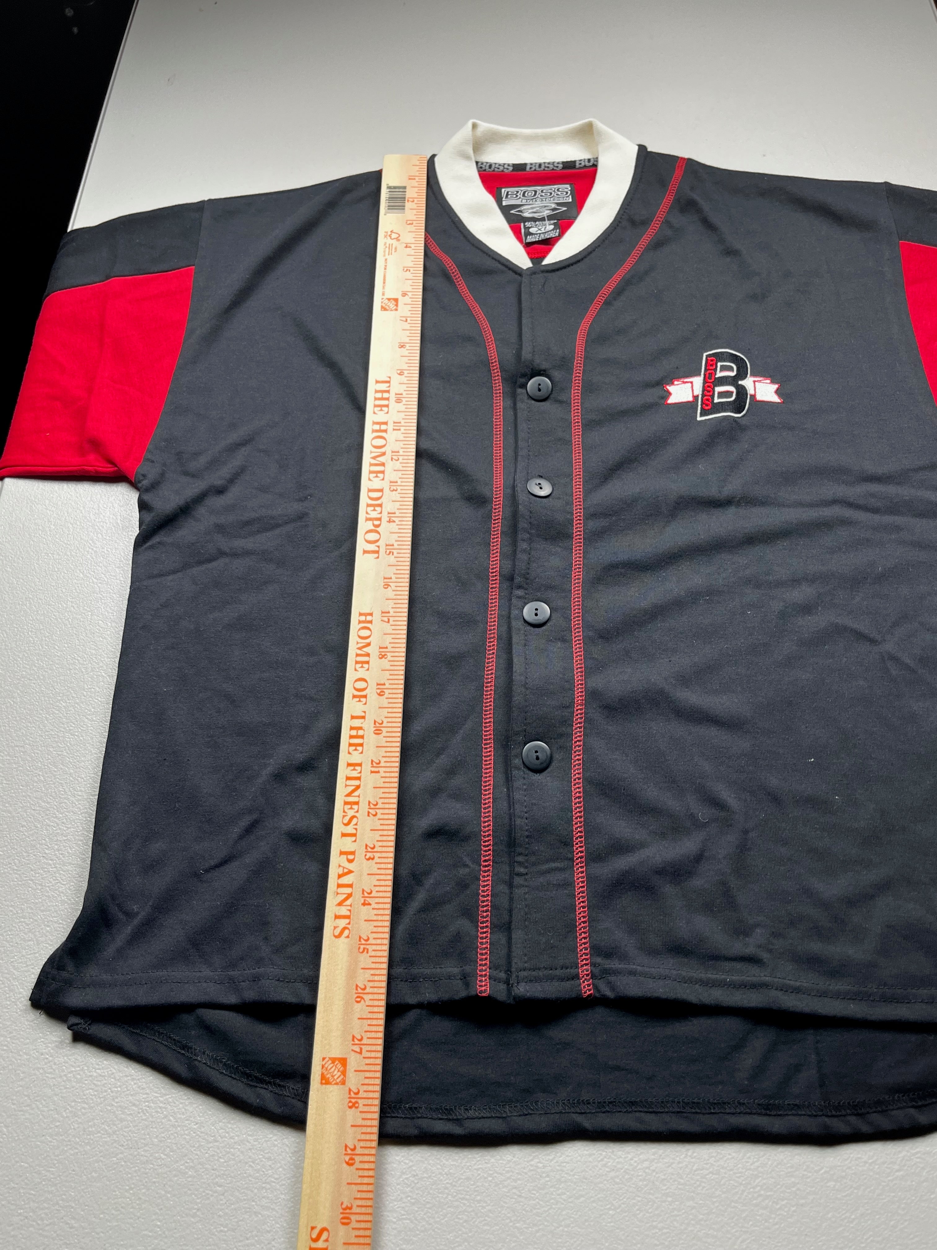Vintage Boss Jeans Colorblock Baseball Jersey Shirt