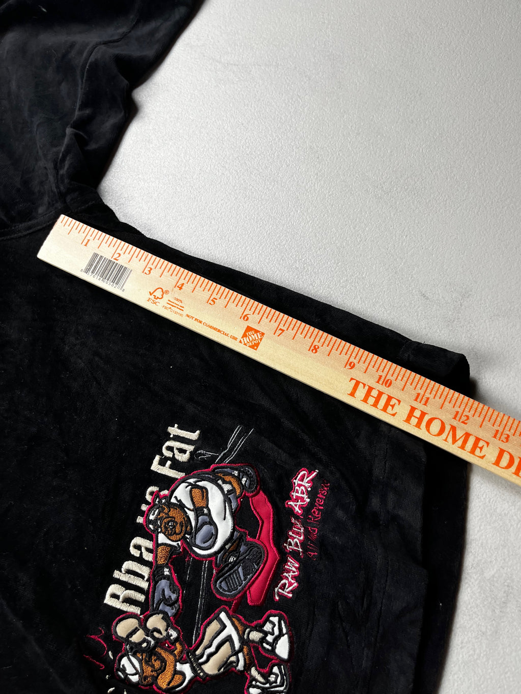 Deadstock Y2K Raw Blue Embroidered Skater Cargo Shorts
