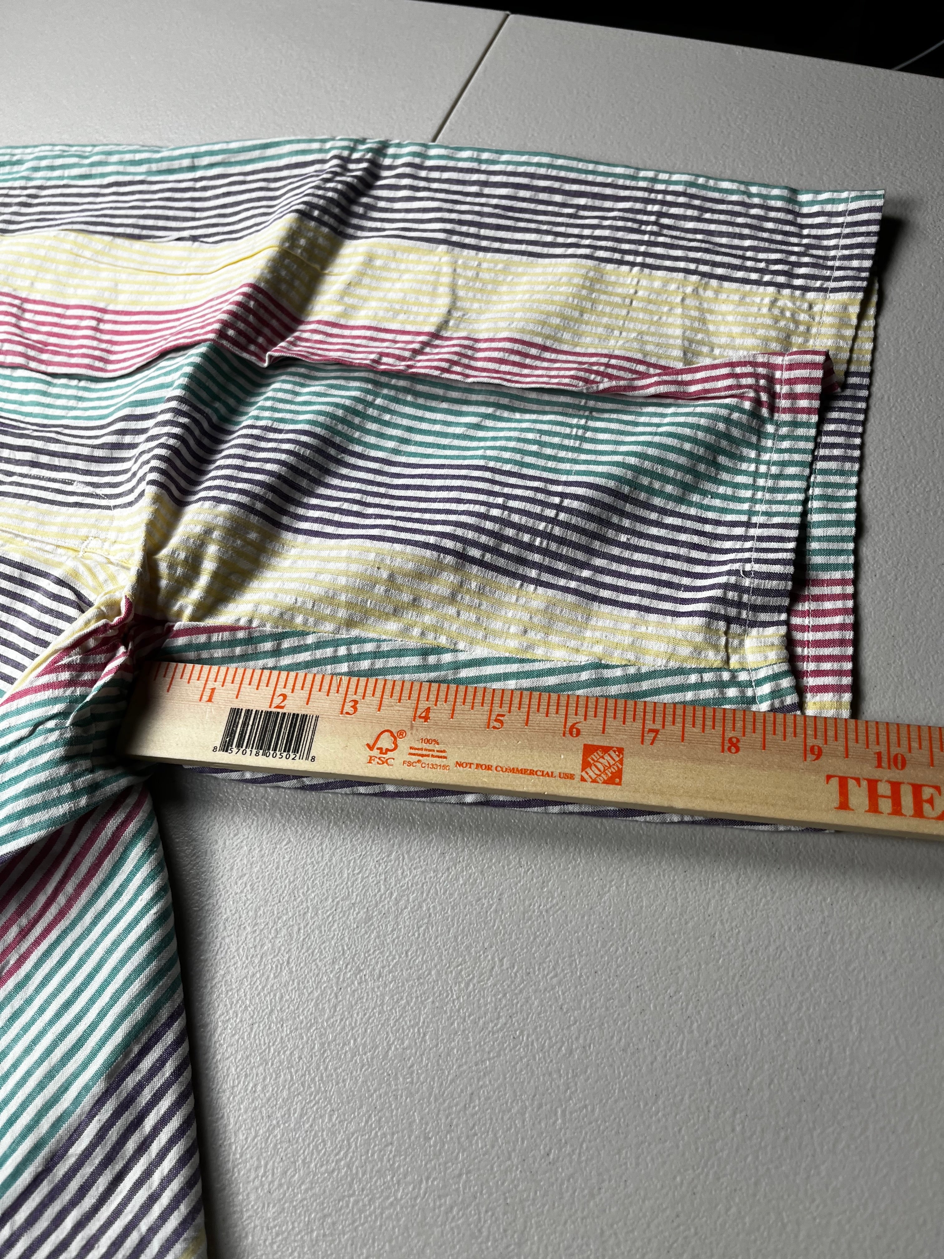 Vintage 90s Duck Head Multi-Color Striped Seersucker Shorts
