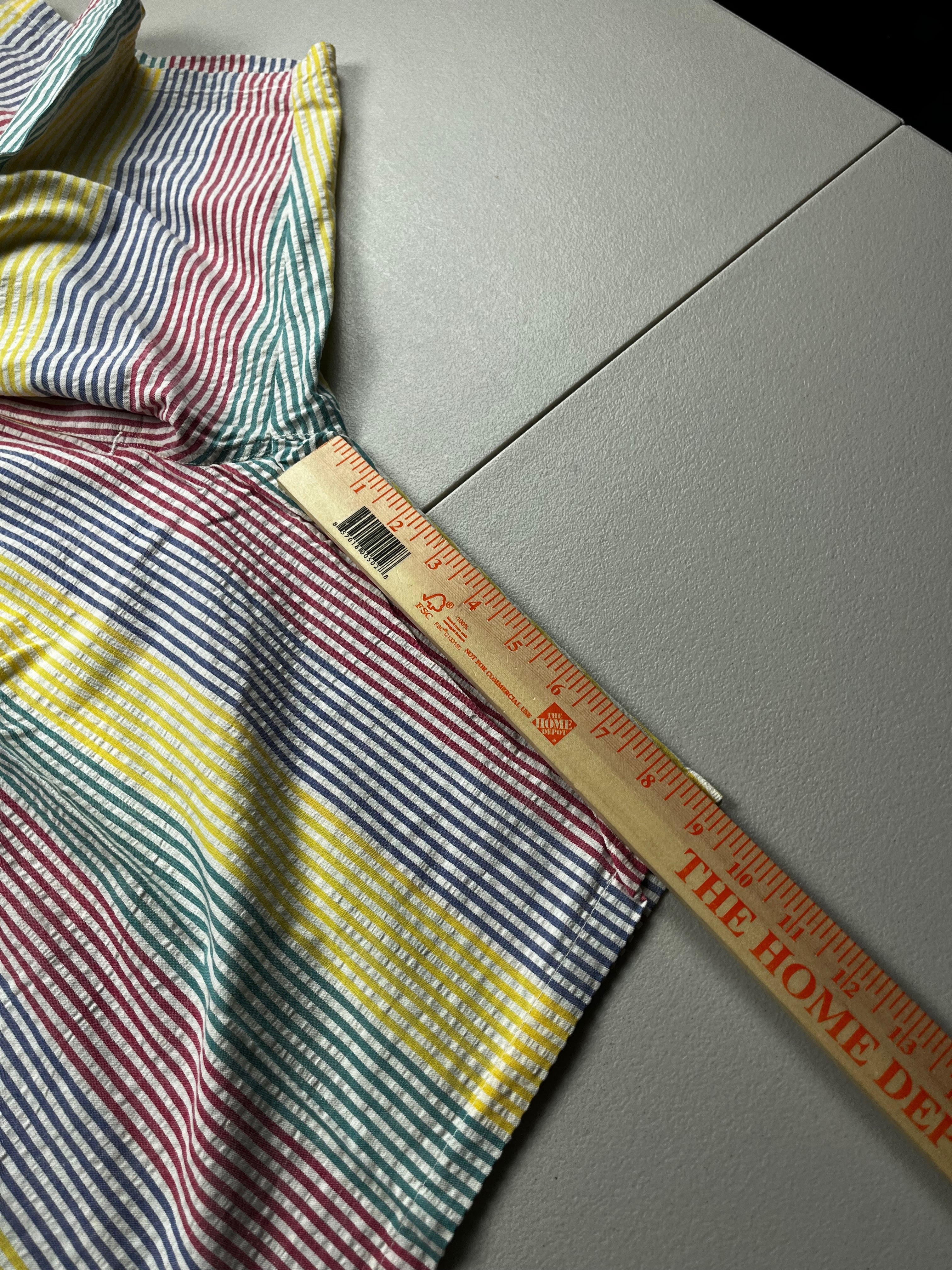 Vintage 90s Duck Head Multi-Color Striped Seersucker Shorts