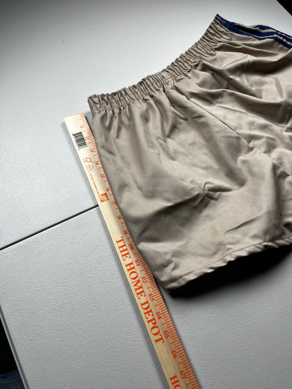 Vintage Style Cream Beige Running Shorts