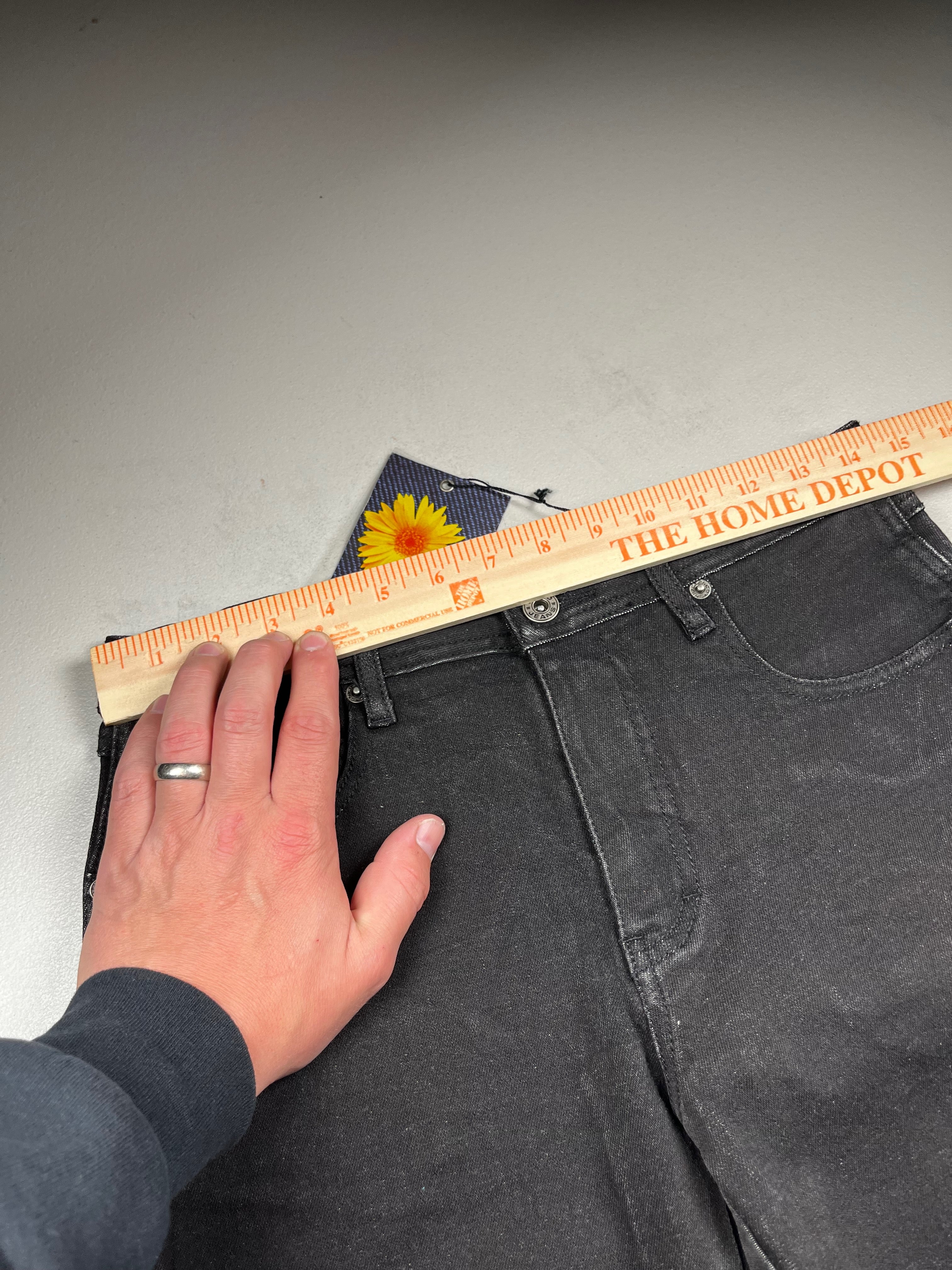 Vintage 90s Paco Jeans Black Slim Flare Denim NWT
