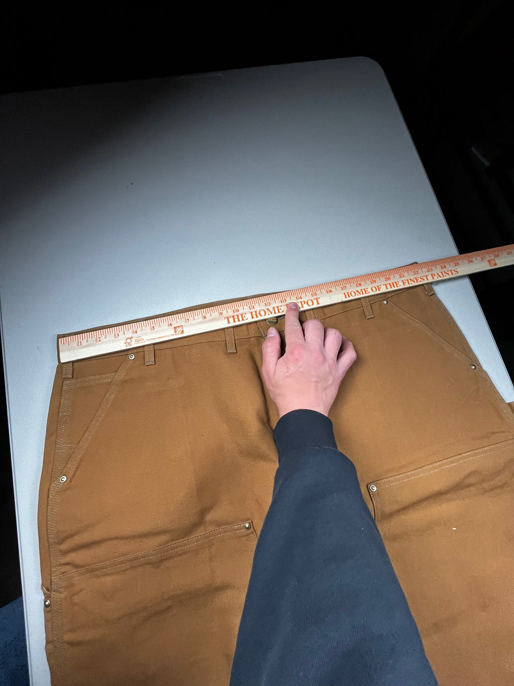 Vintage Carhartt Loose Fit Firm Duck Work Pants Brow