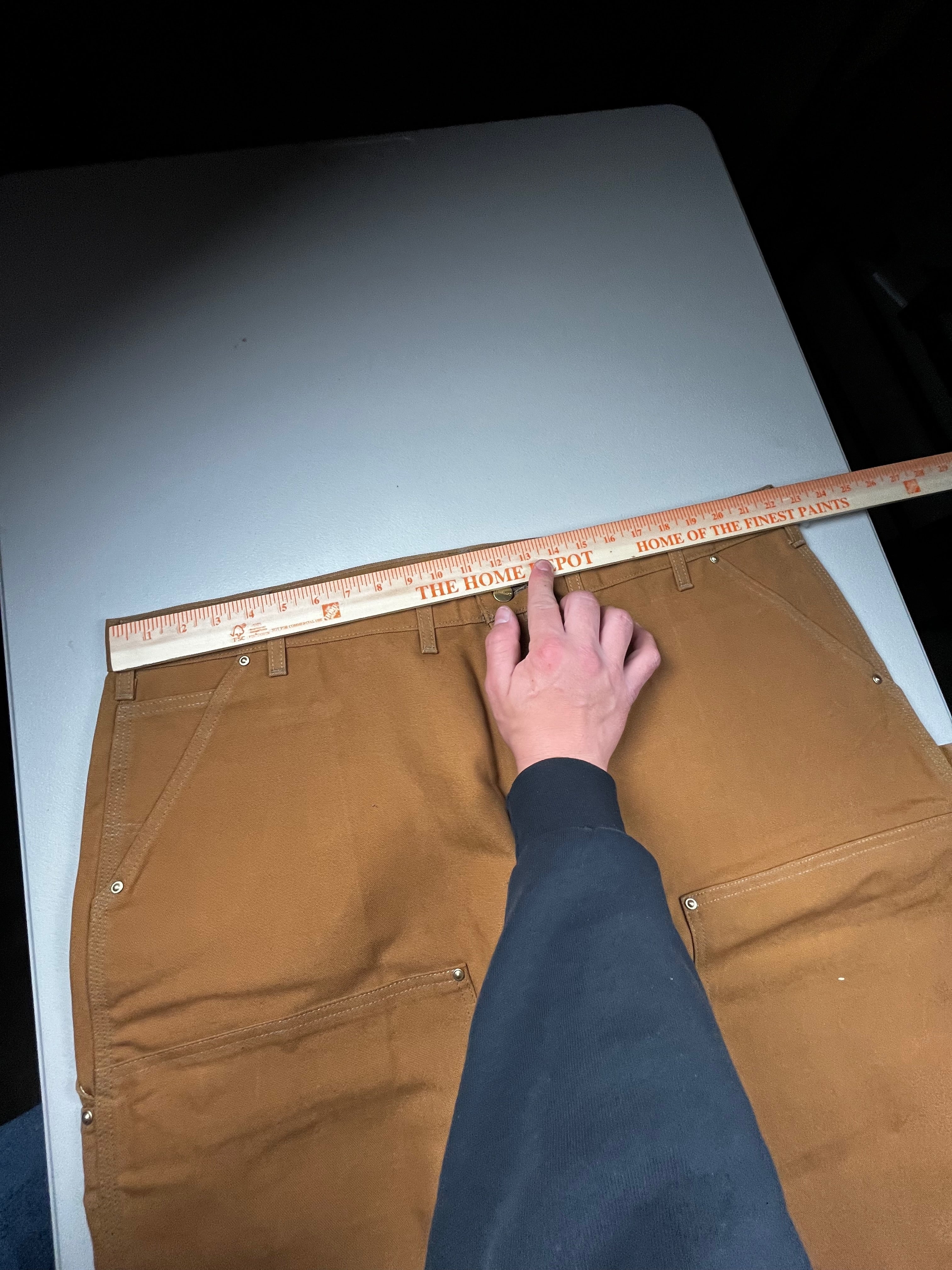 Vintage Carhartt Loose Fit Firm Duck Work Pants Brow