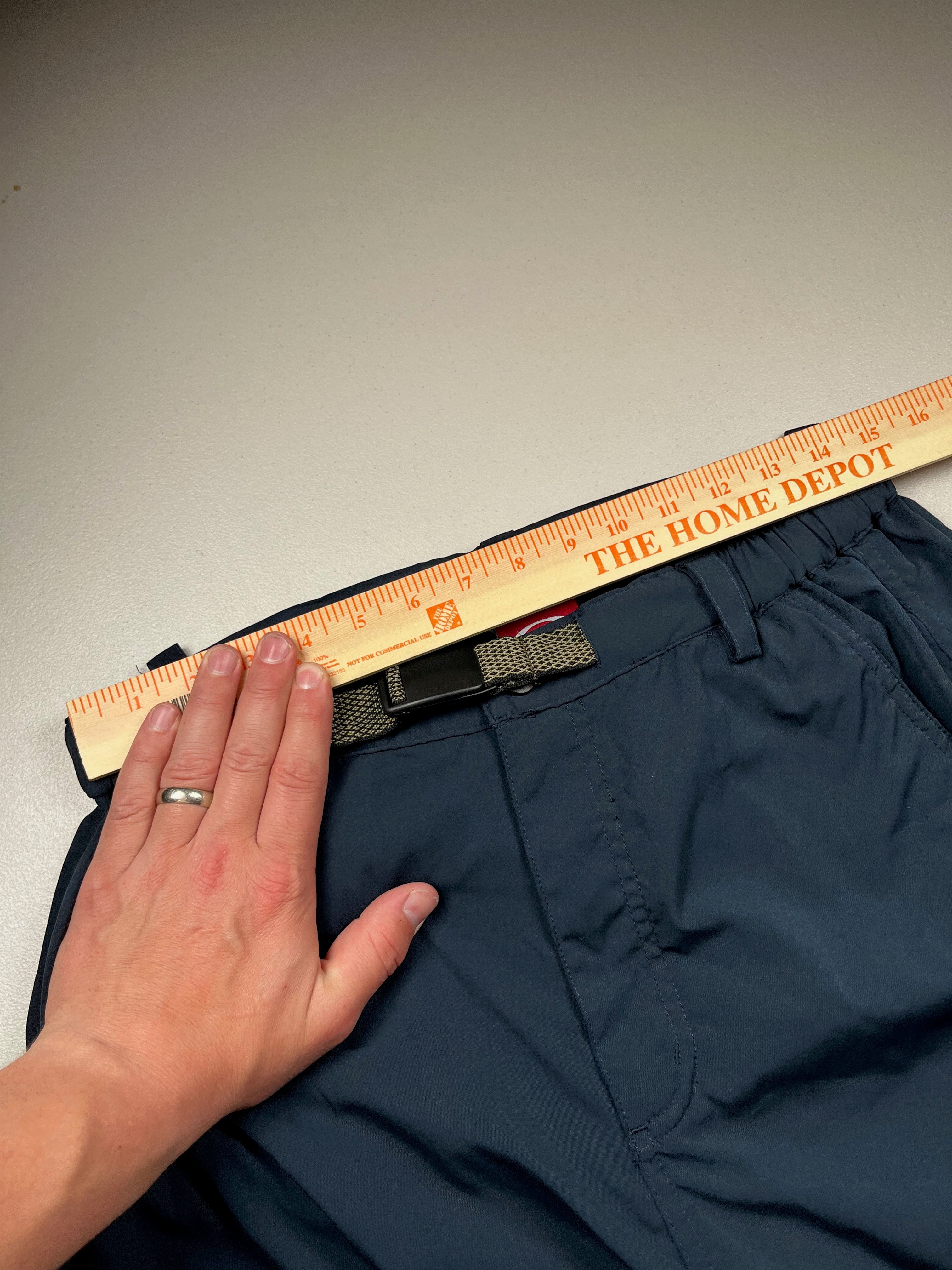Oakley Navy Blue Cargo Hiking Pants Built In Belt
