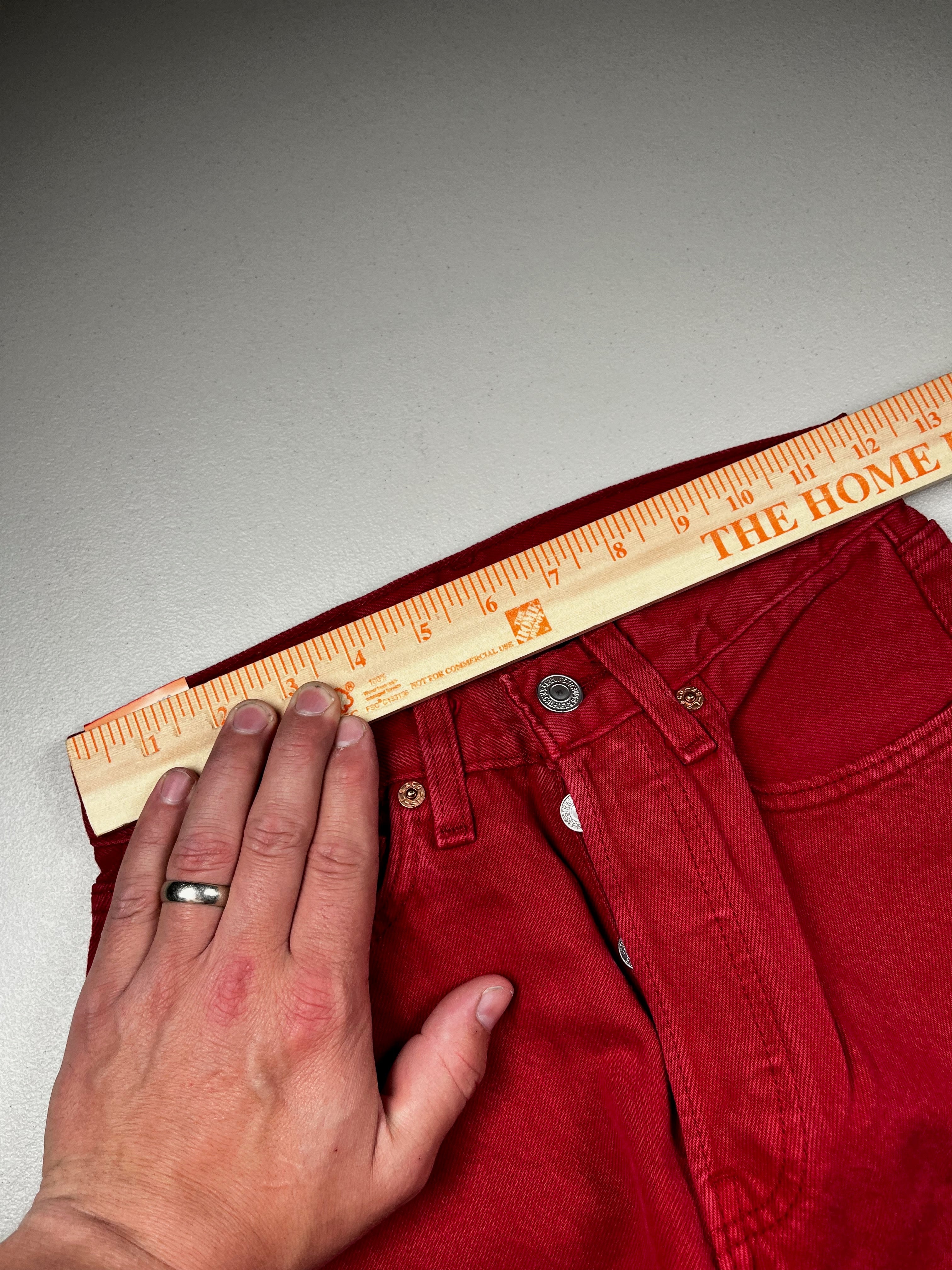 Deadstock Vintage Red Levi's 501 Jeans