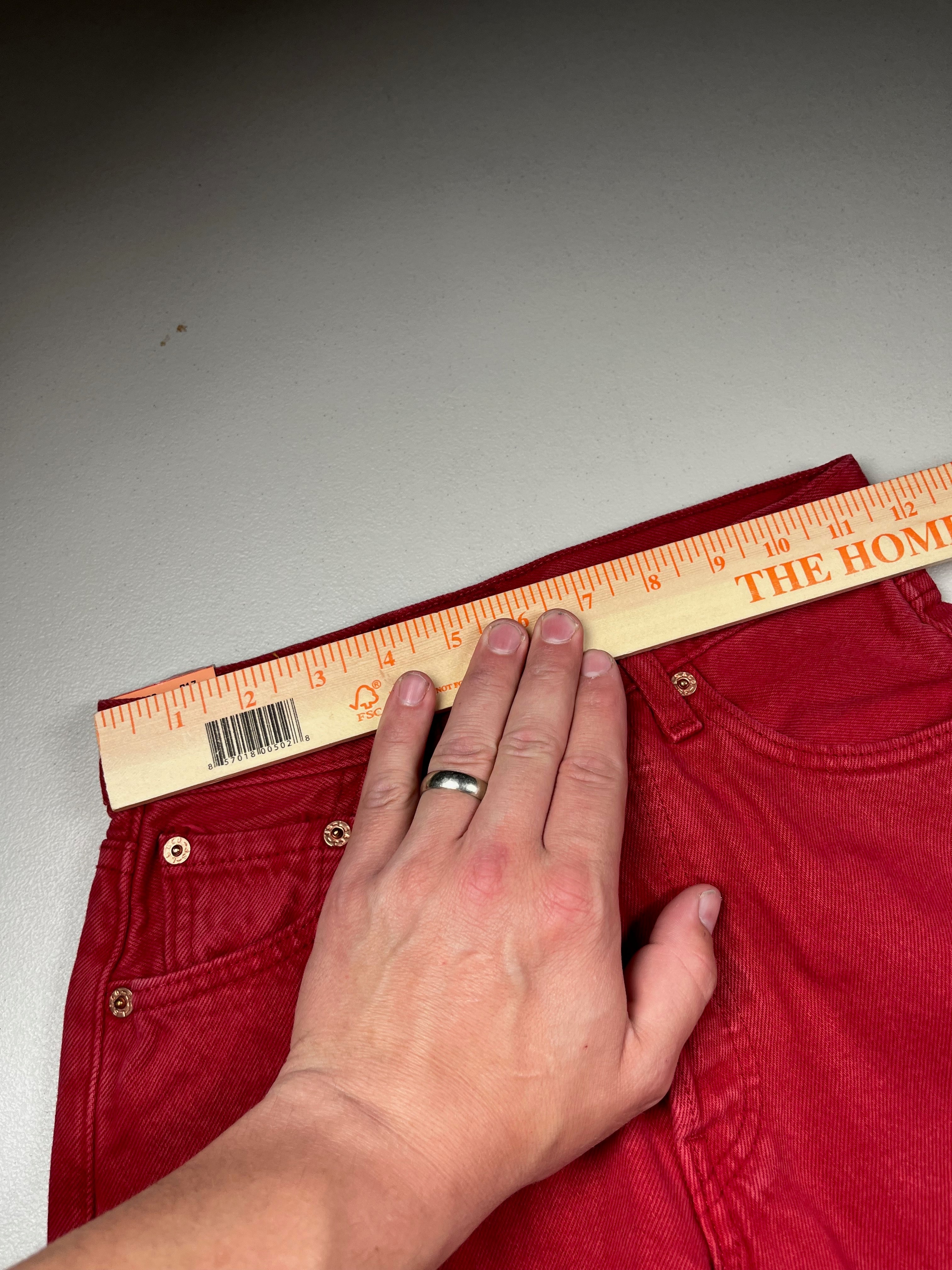 Deadstock Vintage Red Levi's 501 Jeans