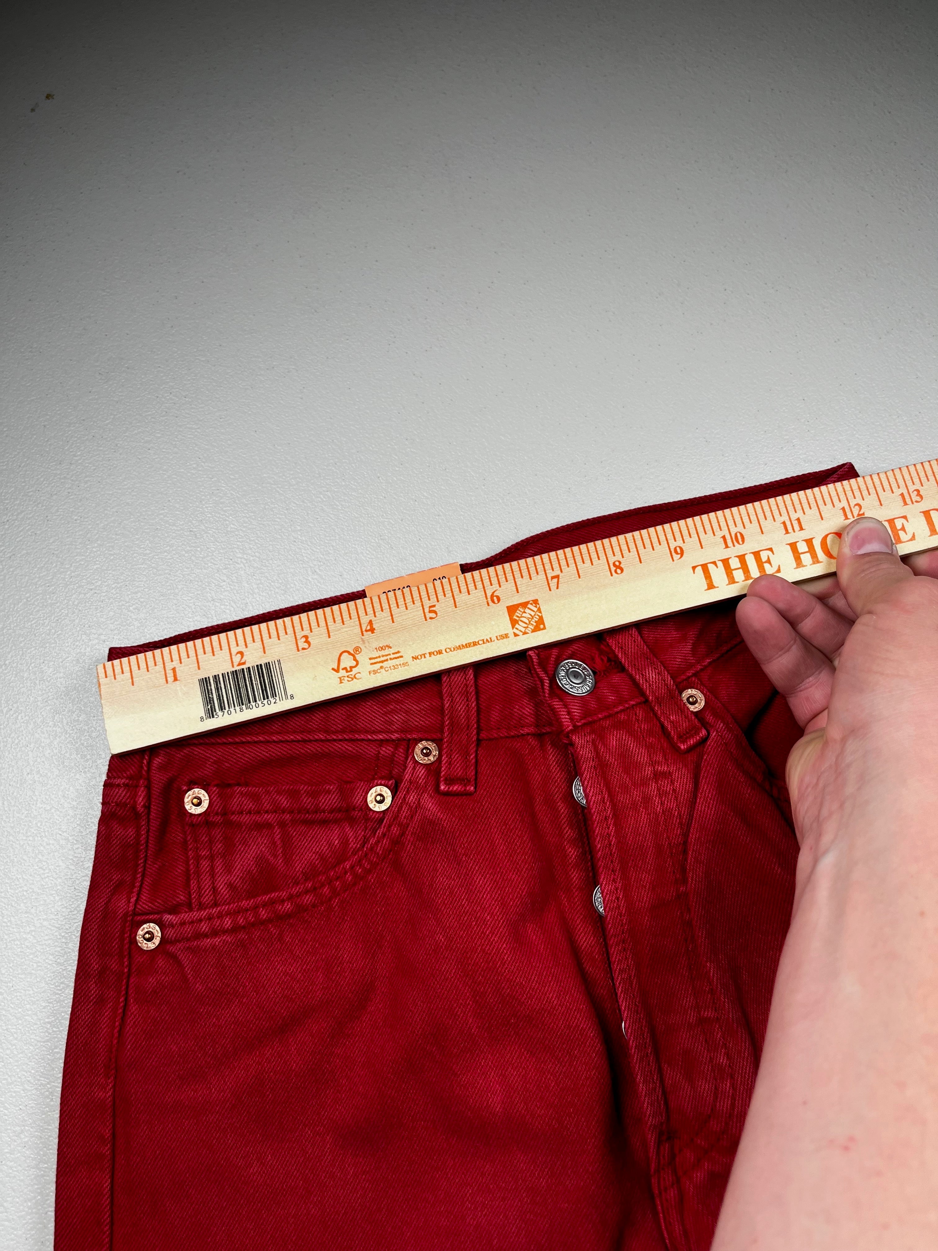 Deadstock Vintage Red Levi's 501 Jeans