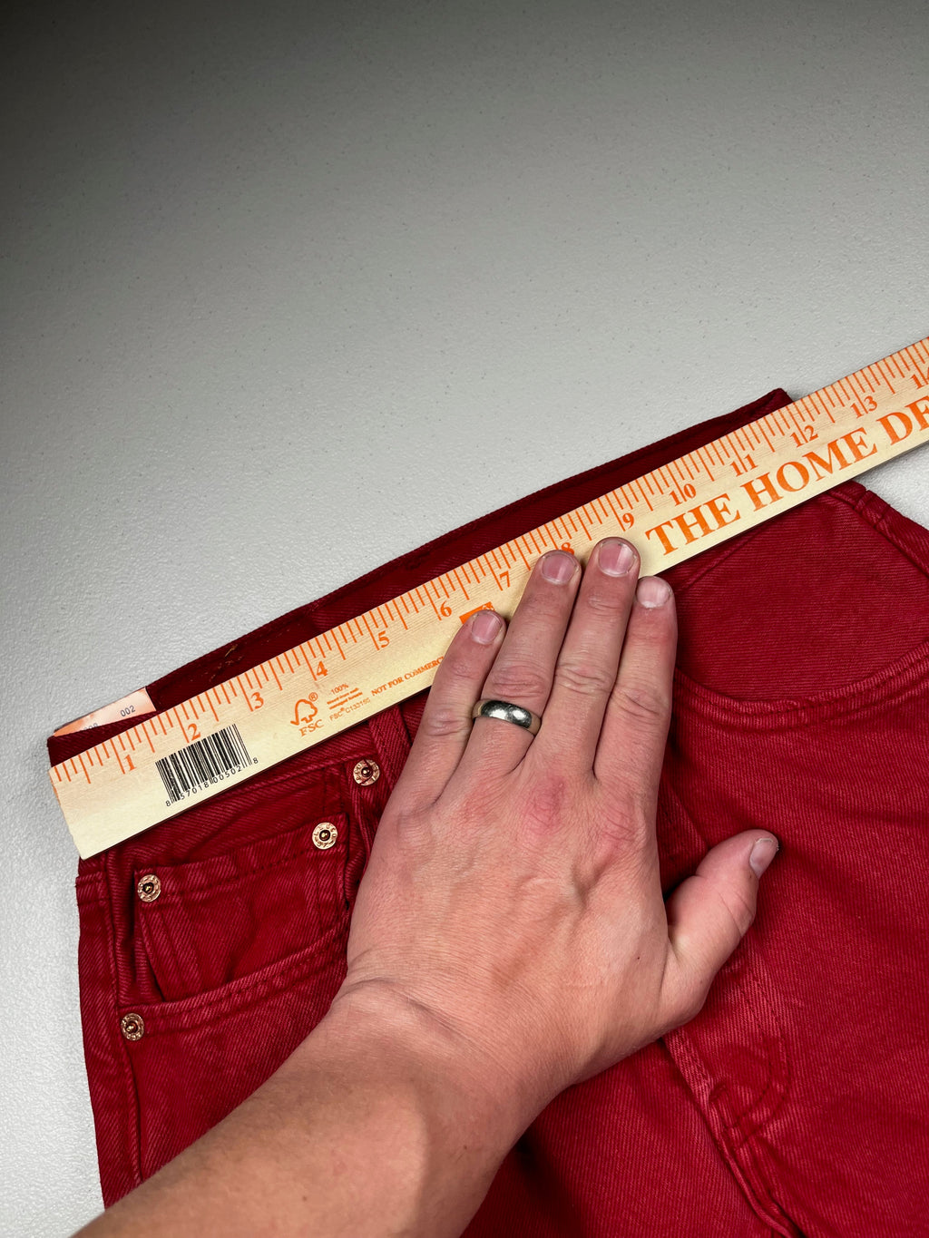 Deadstock Vintage Red Levi's 501 Jeans
