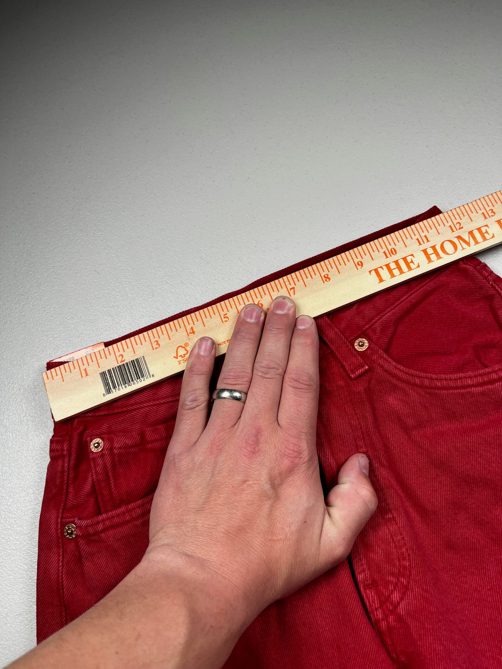Deadstock Vintage Red Levi's 501 Jeans