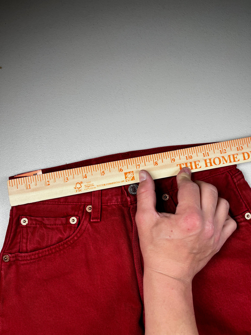 Deadstock Vintage Red Levi's 501 Jeans