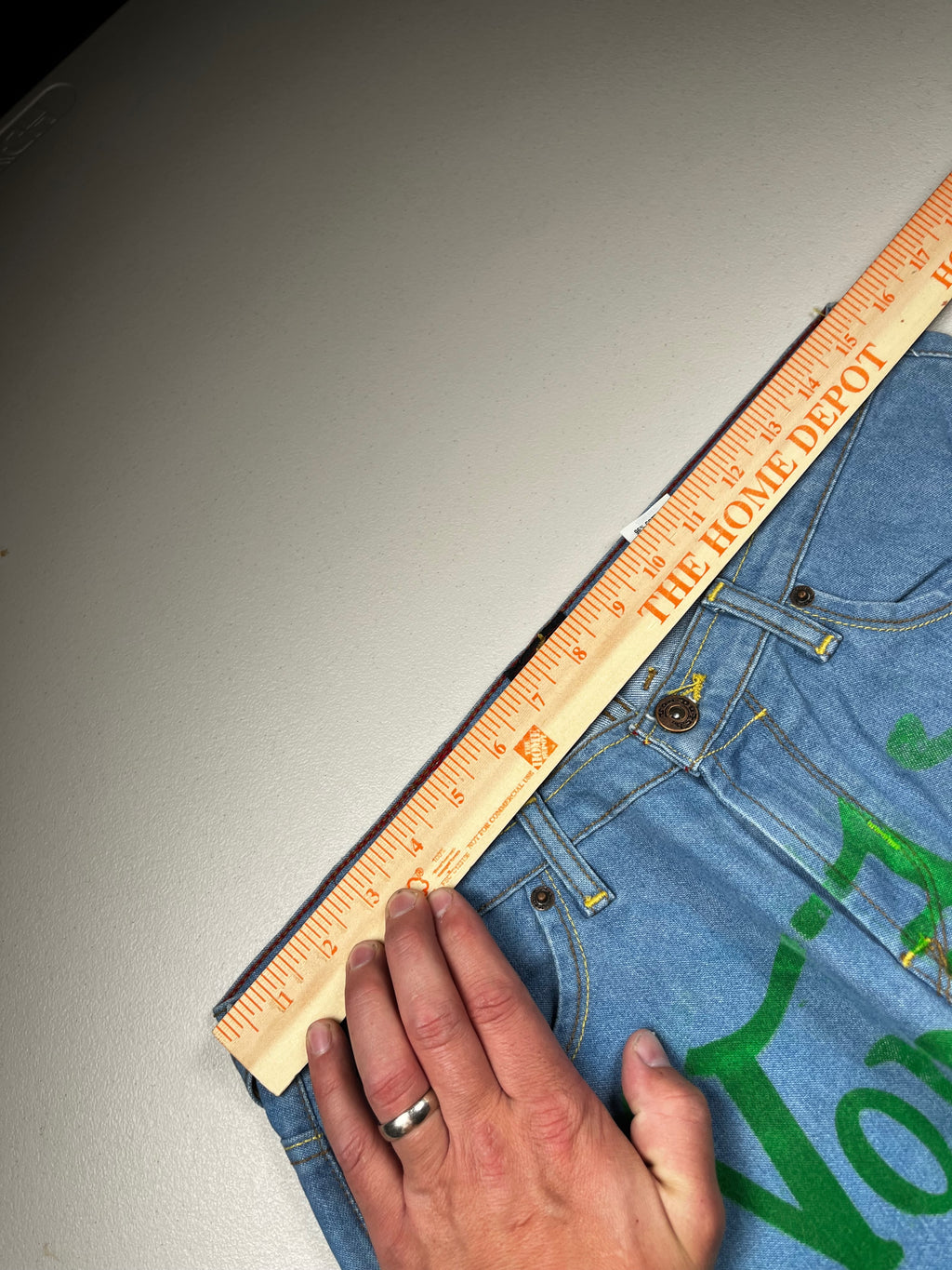 Von Dutch Light Wash Denim All Over Print Jeans