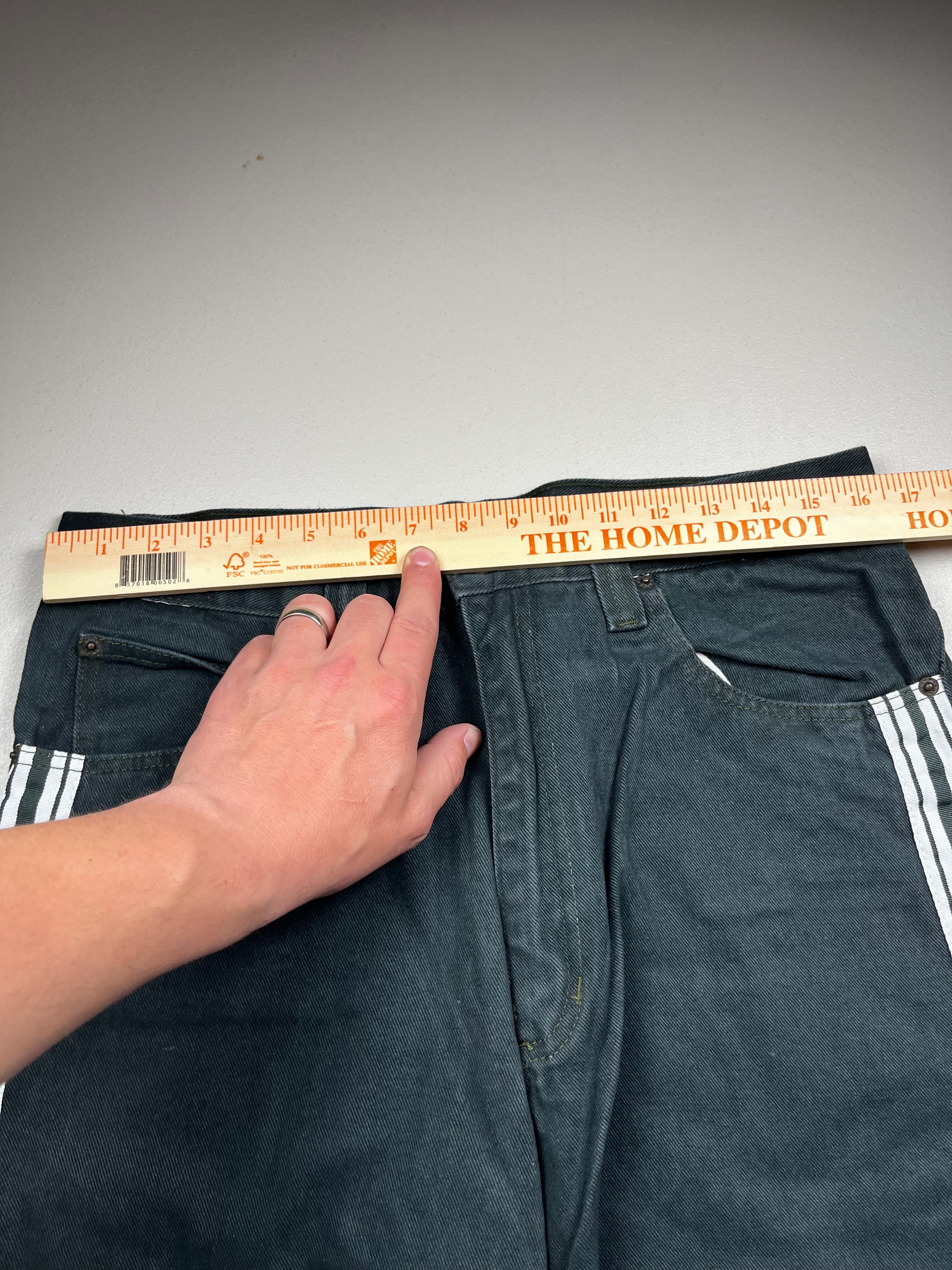 Bolero Tekno Black Wide Leg Denim Rave Skate Jeans