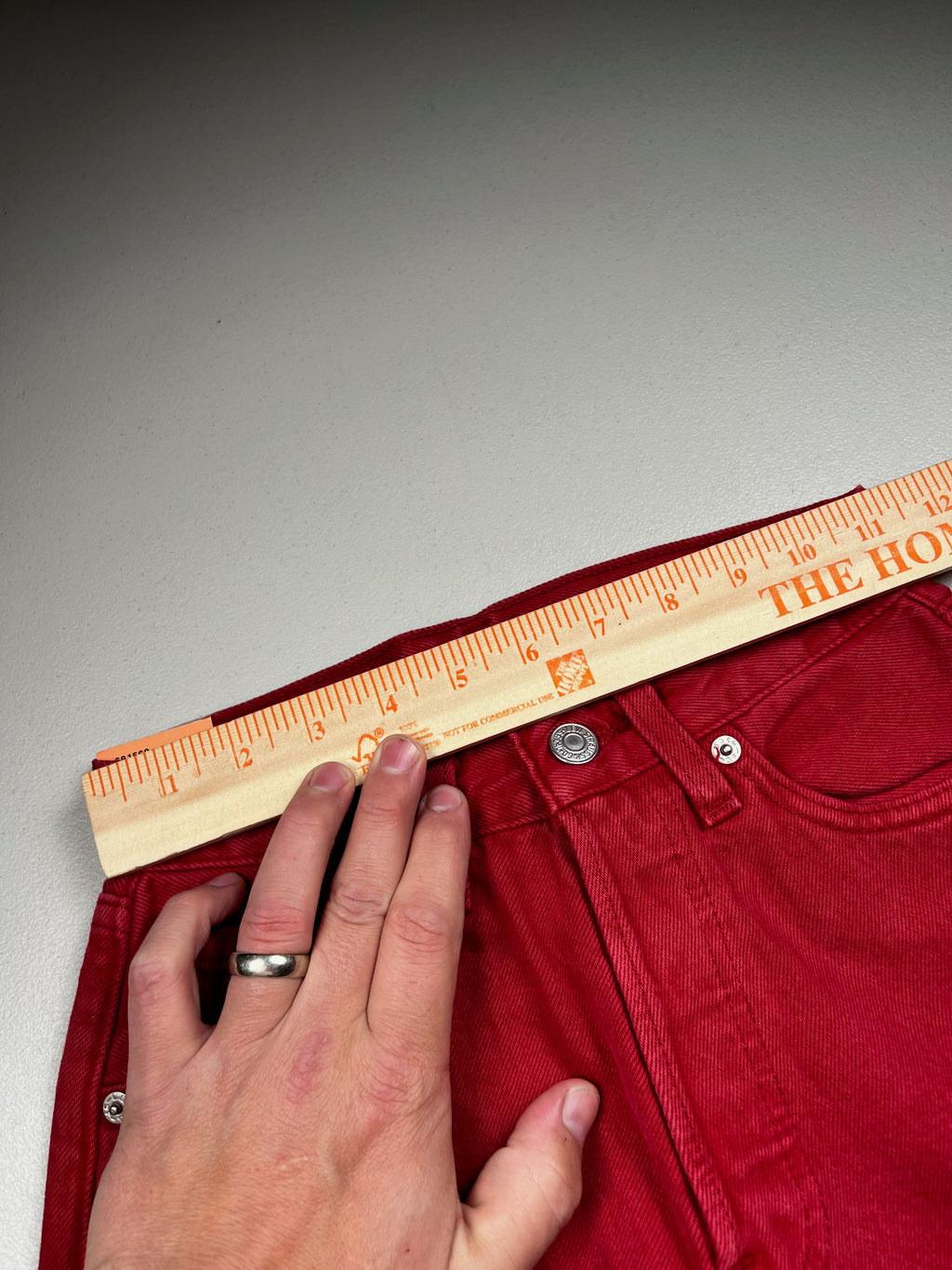 Deadstock Vintage Red Levi's 501 Jeans