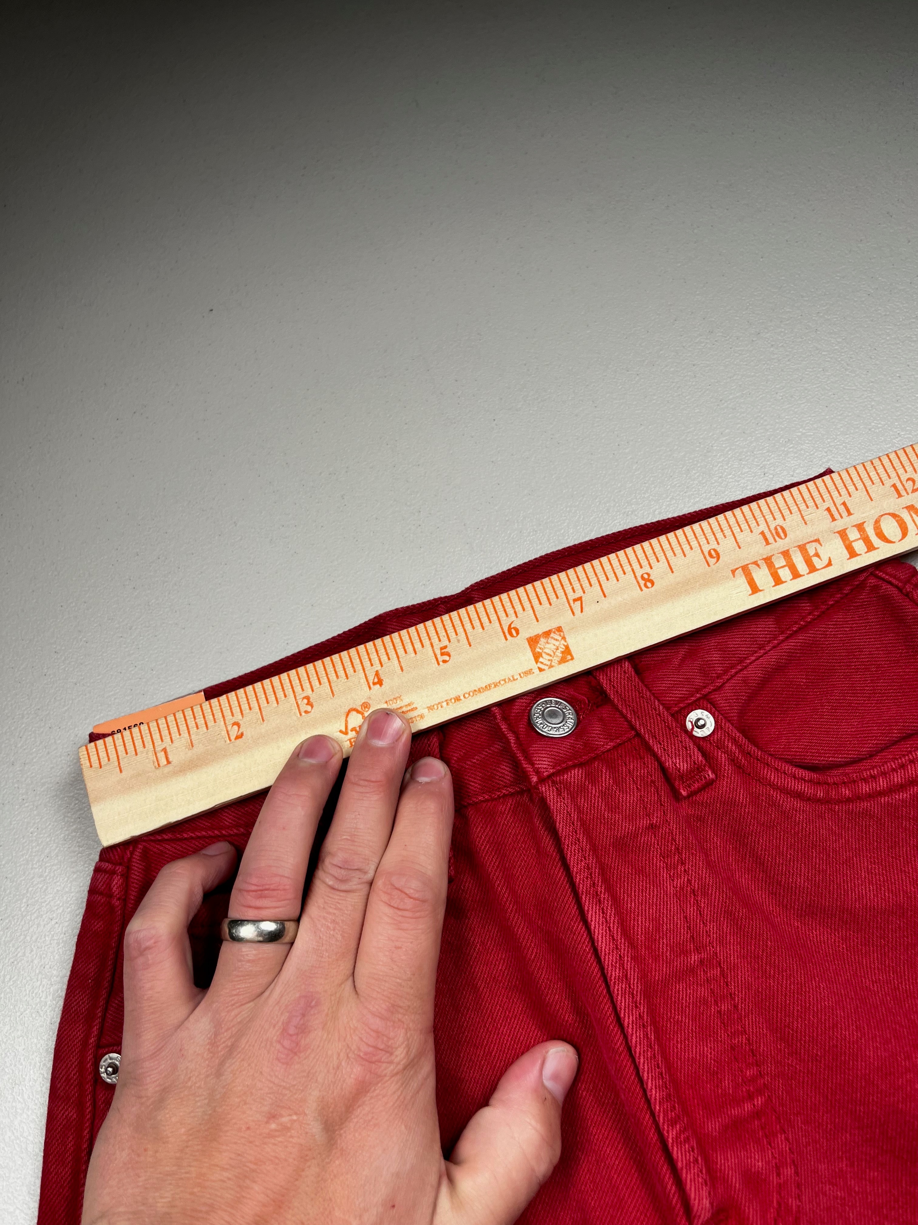 Deadstock Vintage Red Levi's 501 Jeans