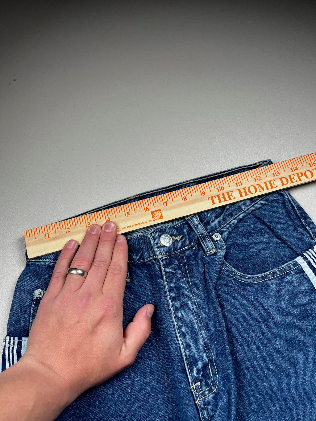 Vintage Y2K Bolero Wide-Leg Side-Stripe Denim Jeans