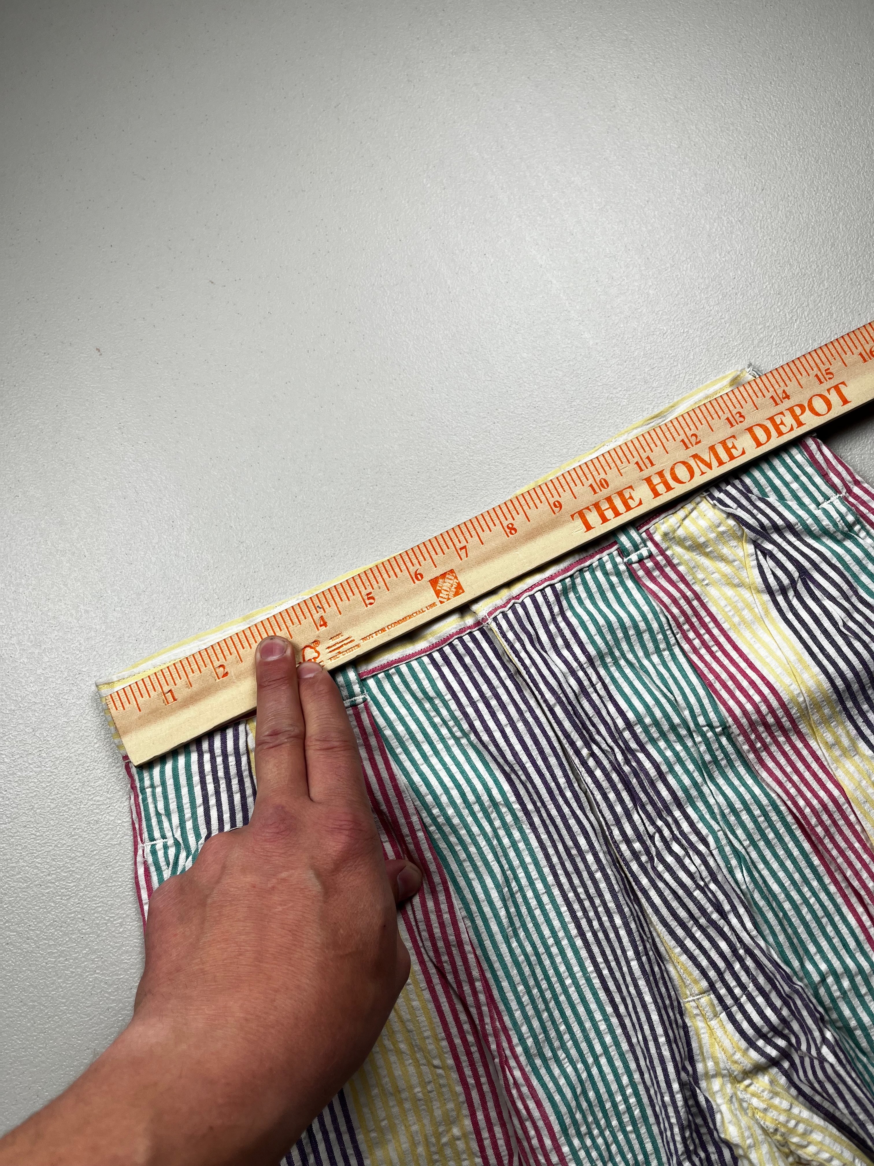 Vintage 90s Duck Head Multi-Color Striped Seersucker Shorts