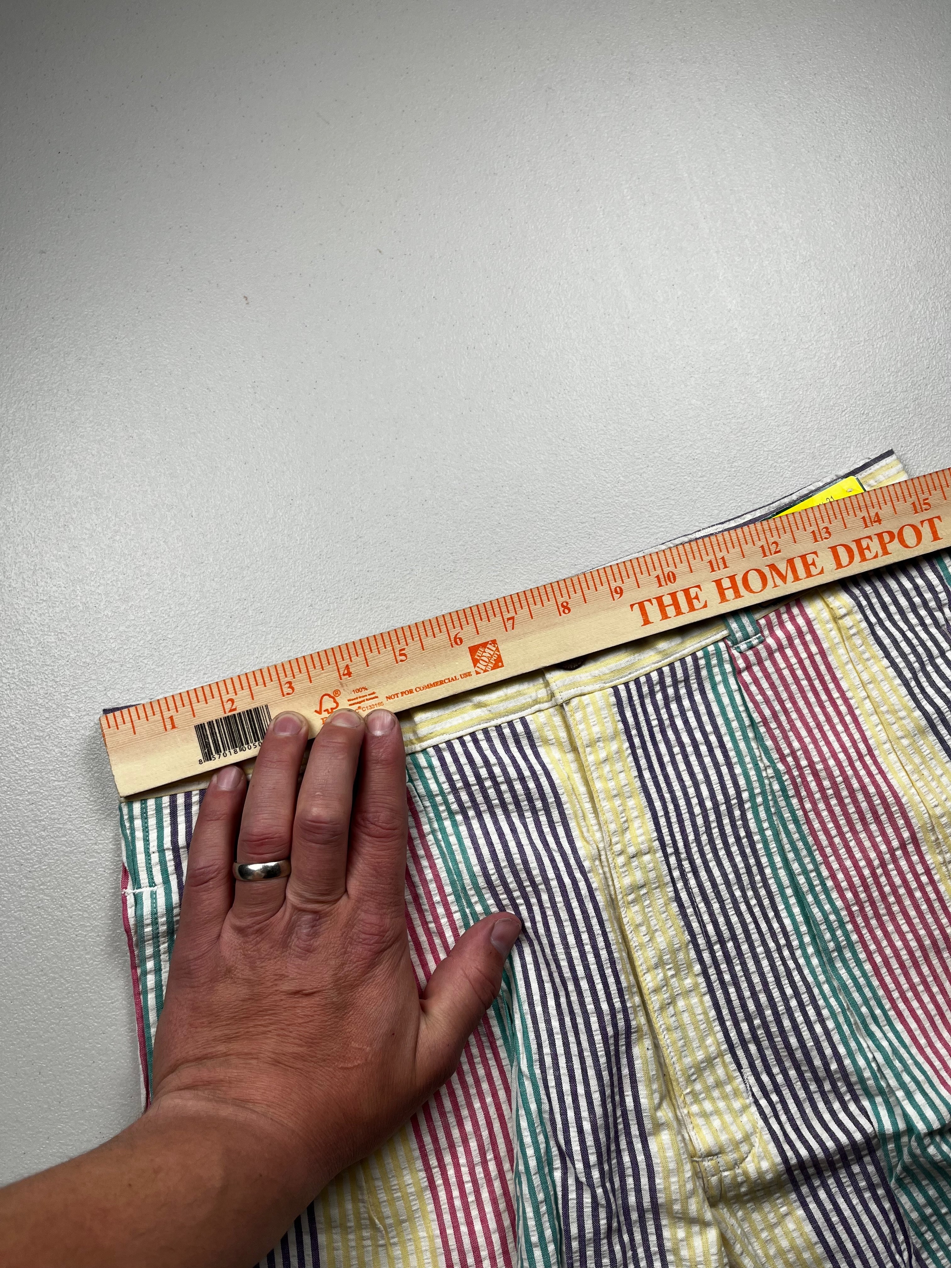 Vintage 90s Duck Head Multi-Color Striped Seersucker Shorts