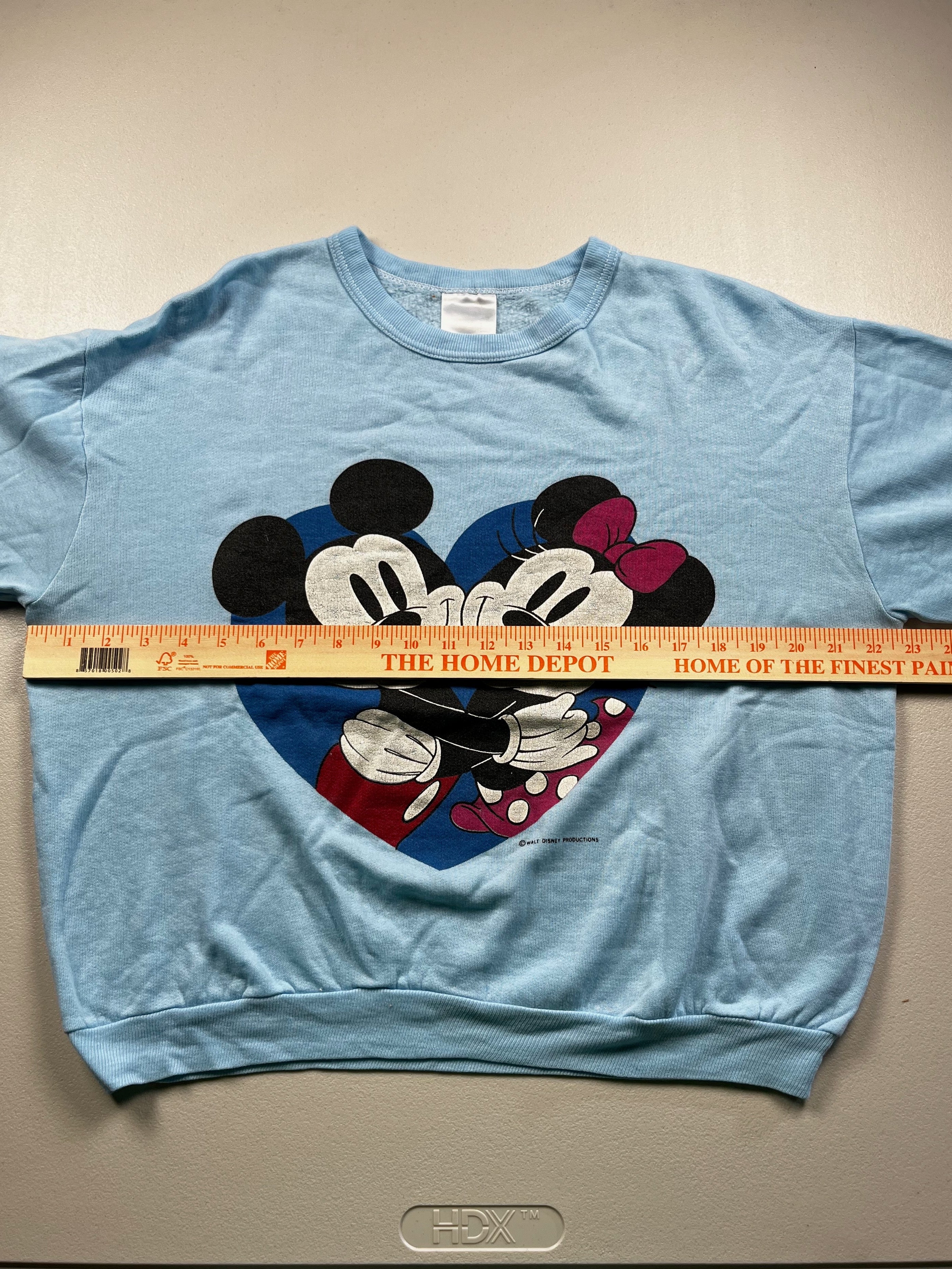 Vintage Disney Mickey and Minnie Mouse Graphic Sweatshirt