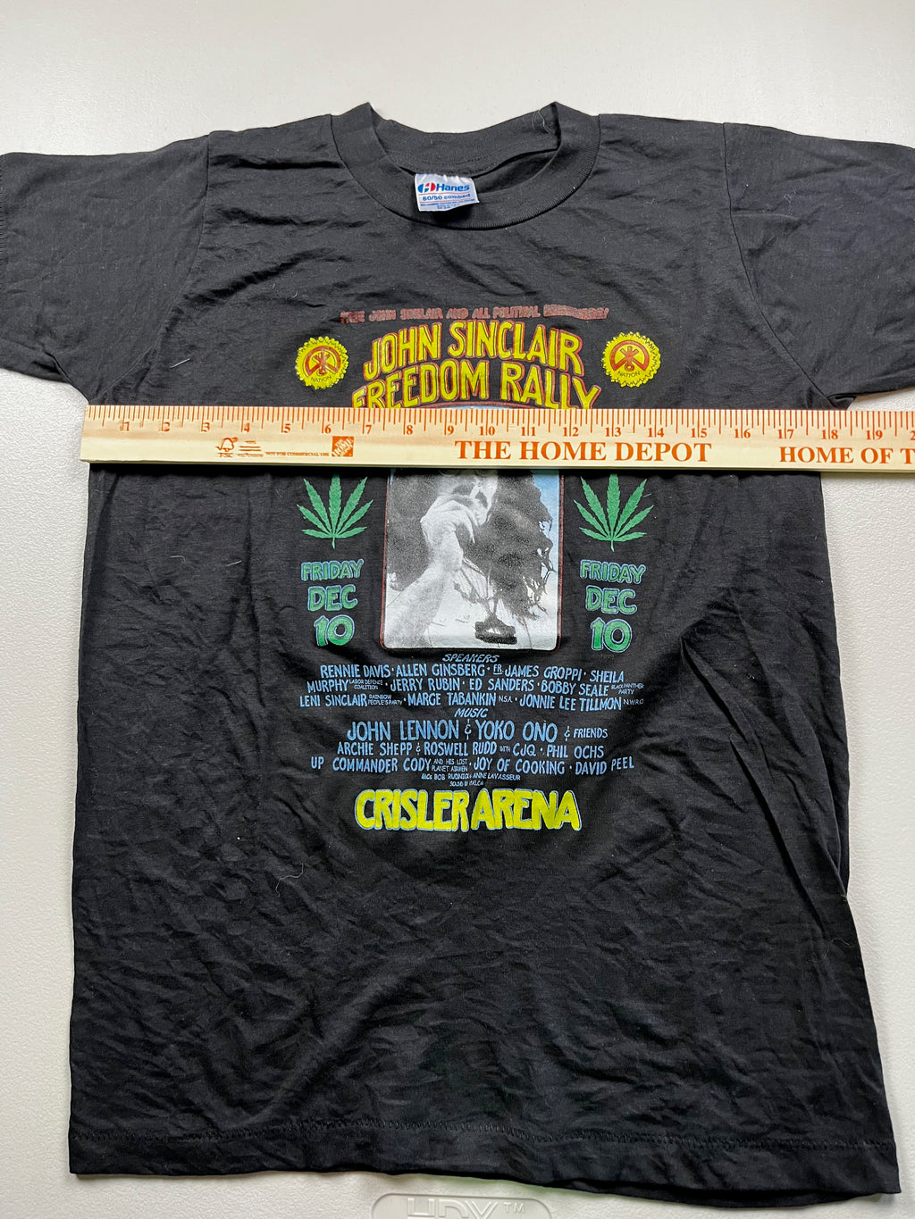 Vintage 1970s Hanes T-shirt "John Sinclair Freedom Rally"
