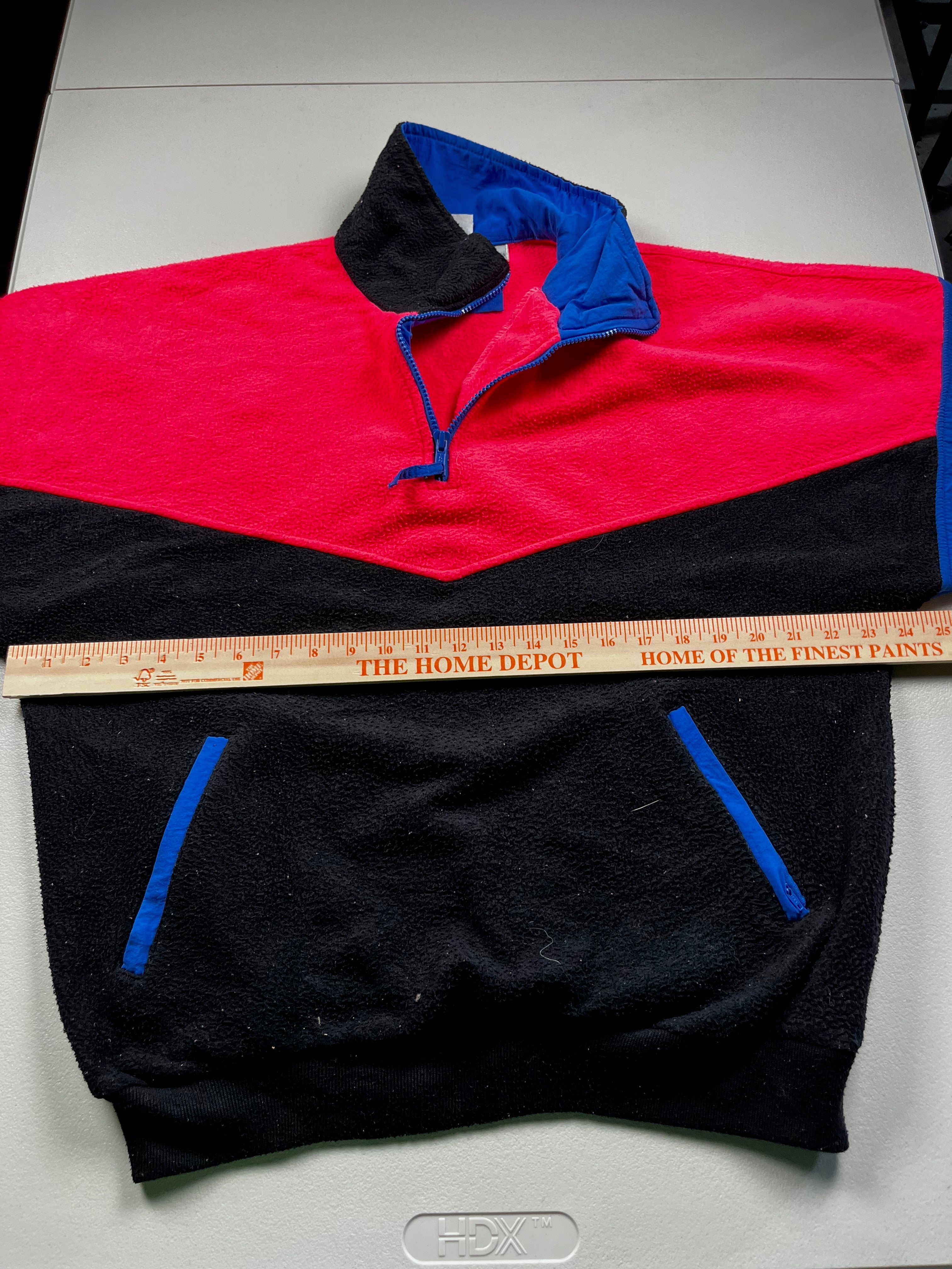 Vintage Foot Locker 1/4 zip ColorBlock Fleece Pullover