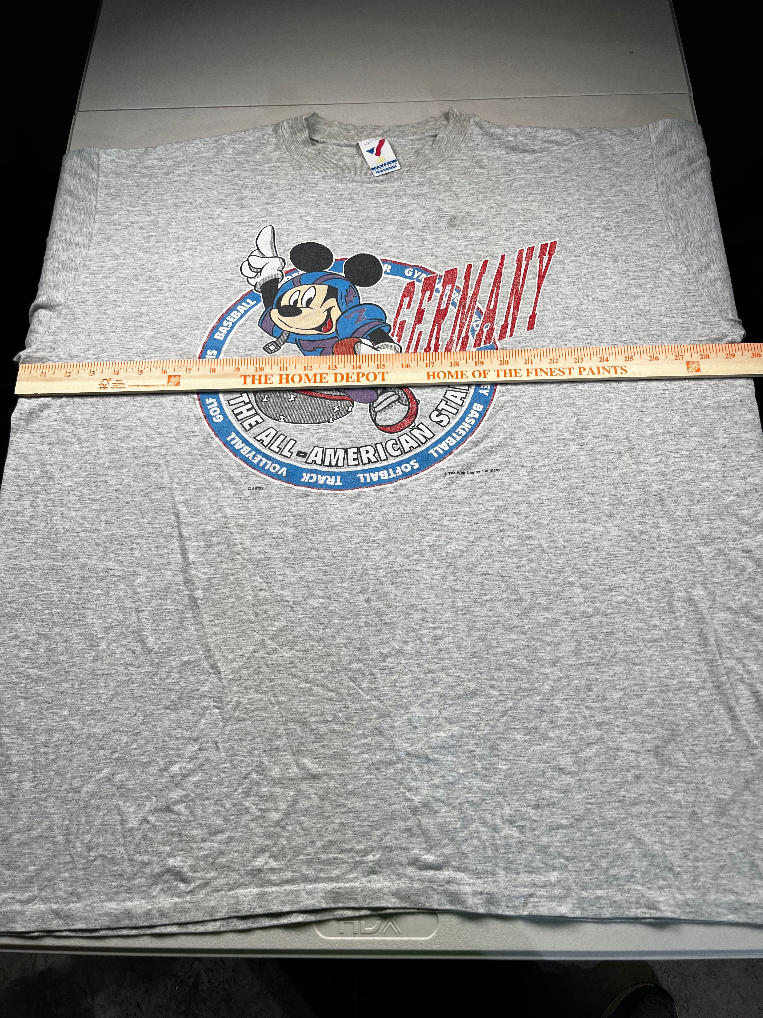 Vintage Disney Mickey Mouse "All-American Star" Graphic T-Shirt