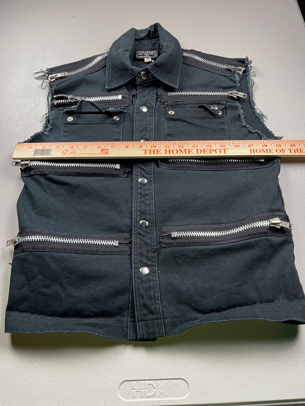 Vintage Shrine Gothic Black Vest