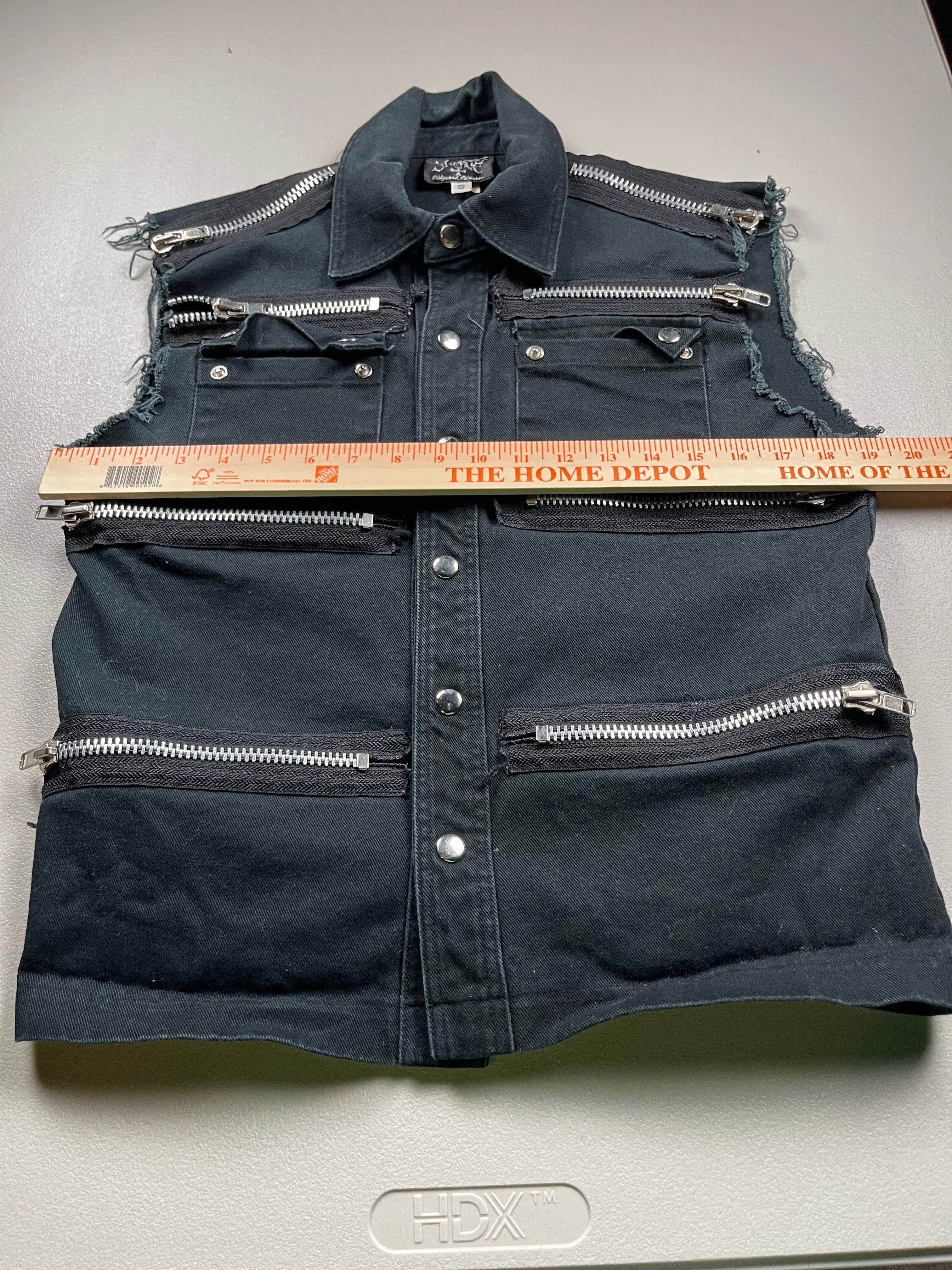 Vintage Shrine Gothic Black Vest